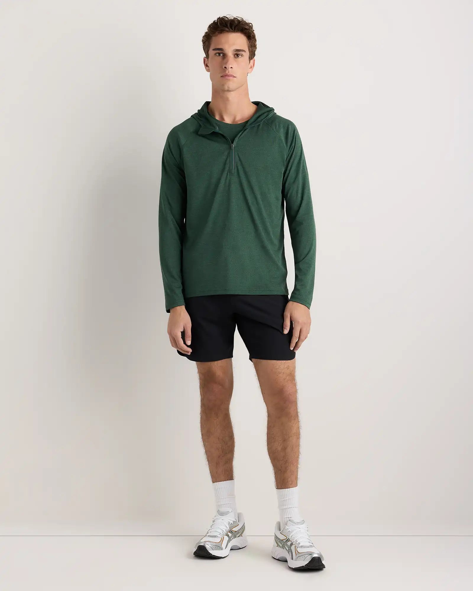 Mesh Performance Training Quarter Zip Hoodie
