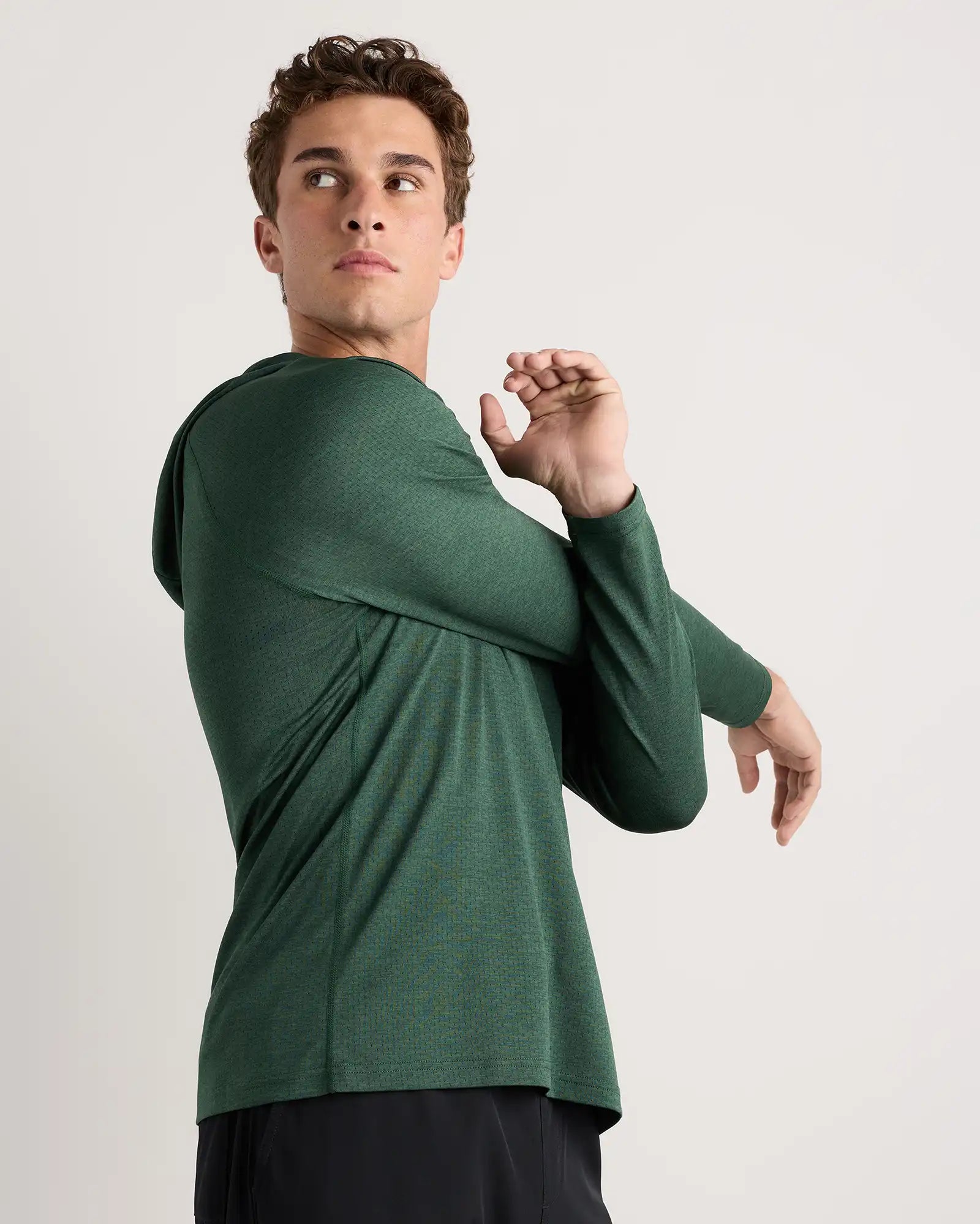 Mesh Performance Training Quarter Zip Hoodie