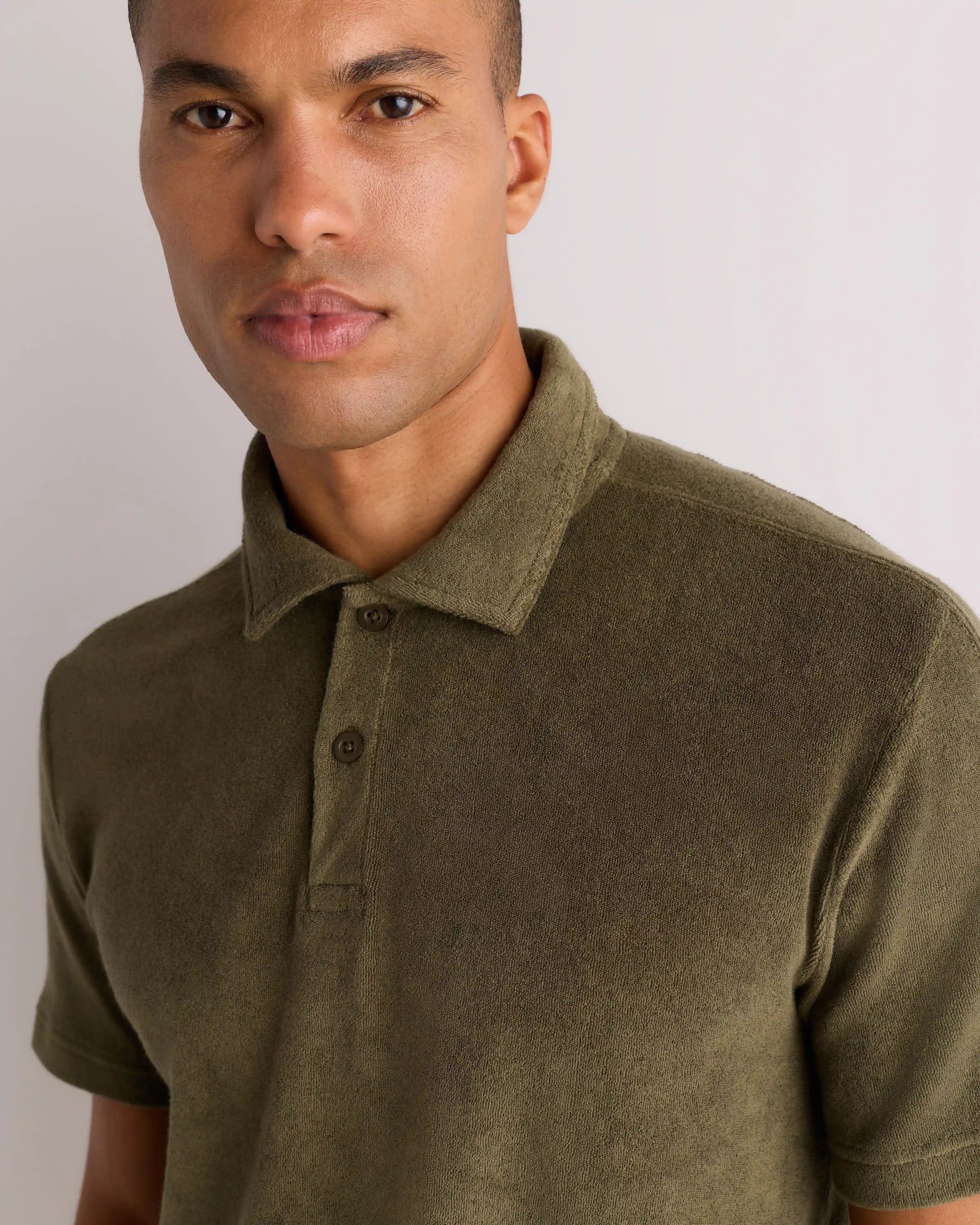 100% Organic Cotton Terry Towel Polo