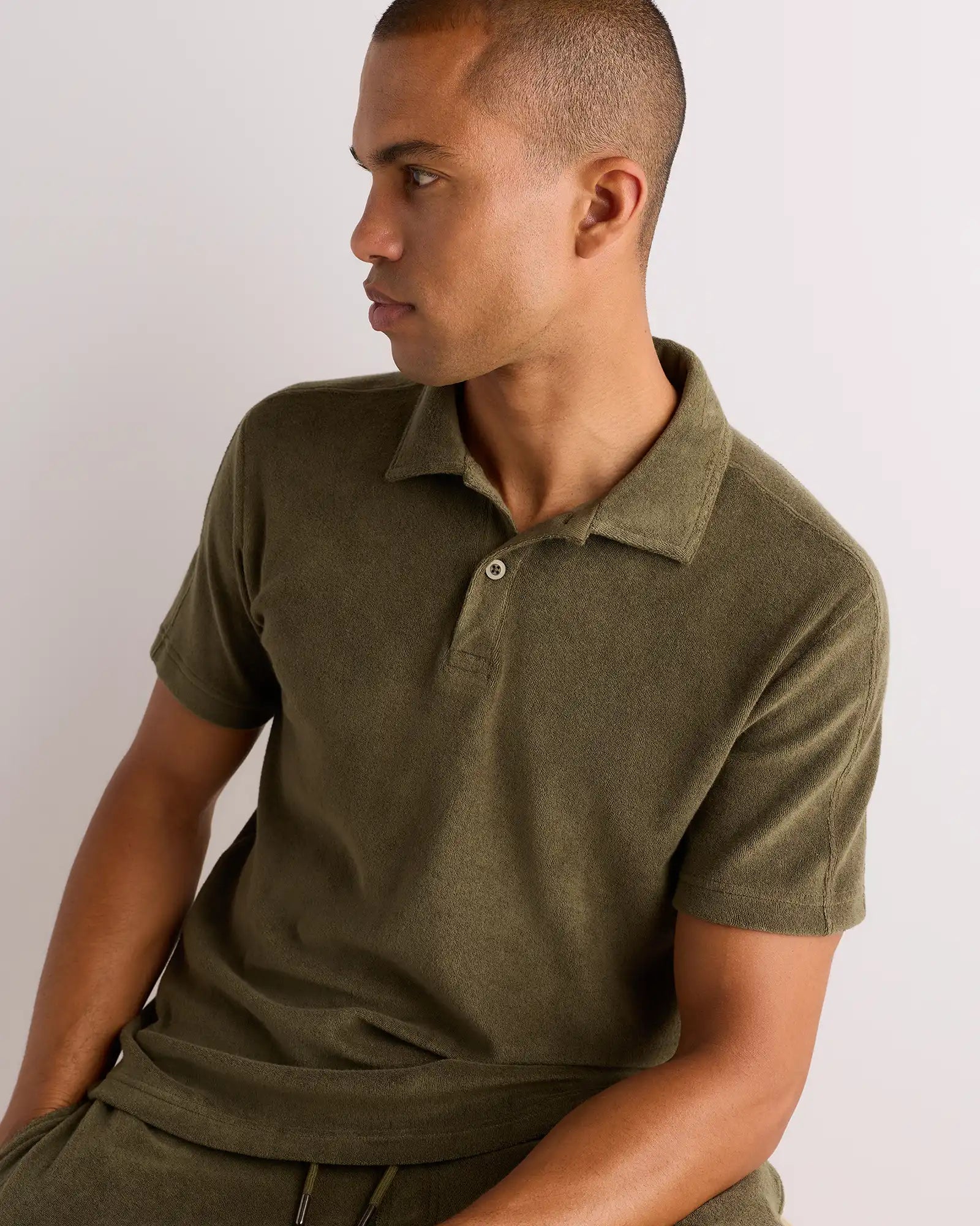 100% Organic Cotton Terry Towel Polo