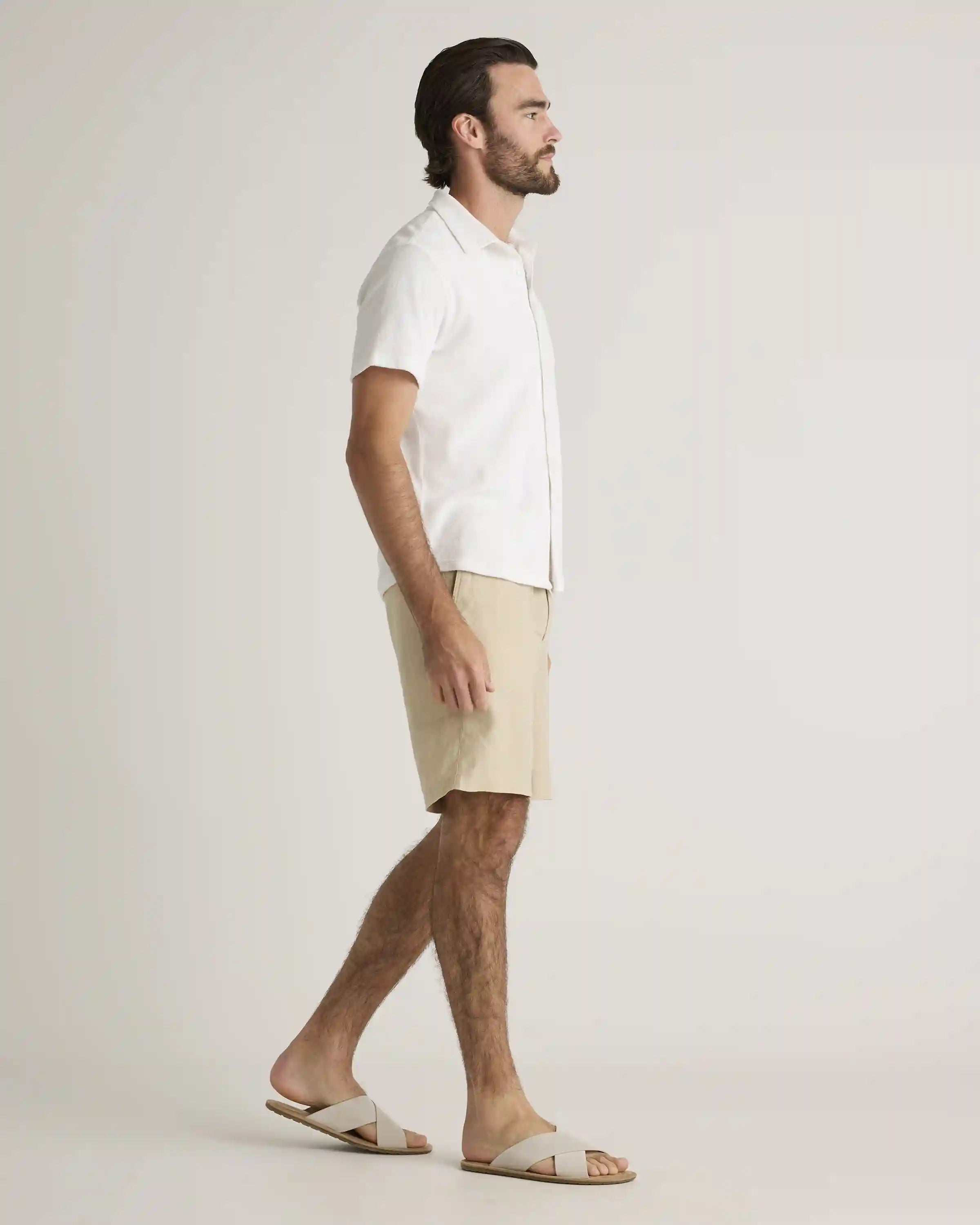100% Organic Cotton Terry Towel Button Down Polo