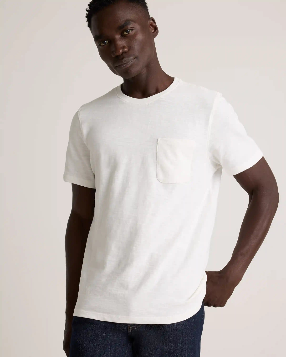 100% Organic Cotton Slub Pocket Tee