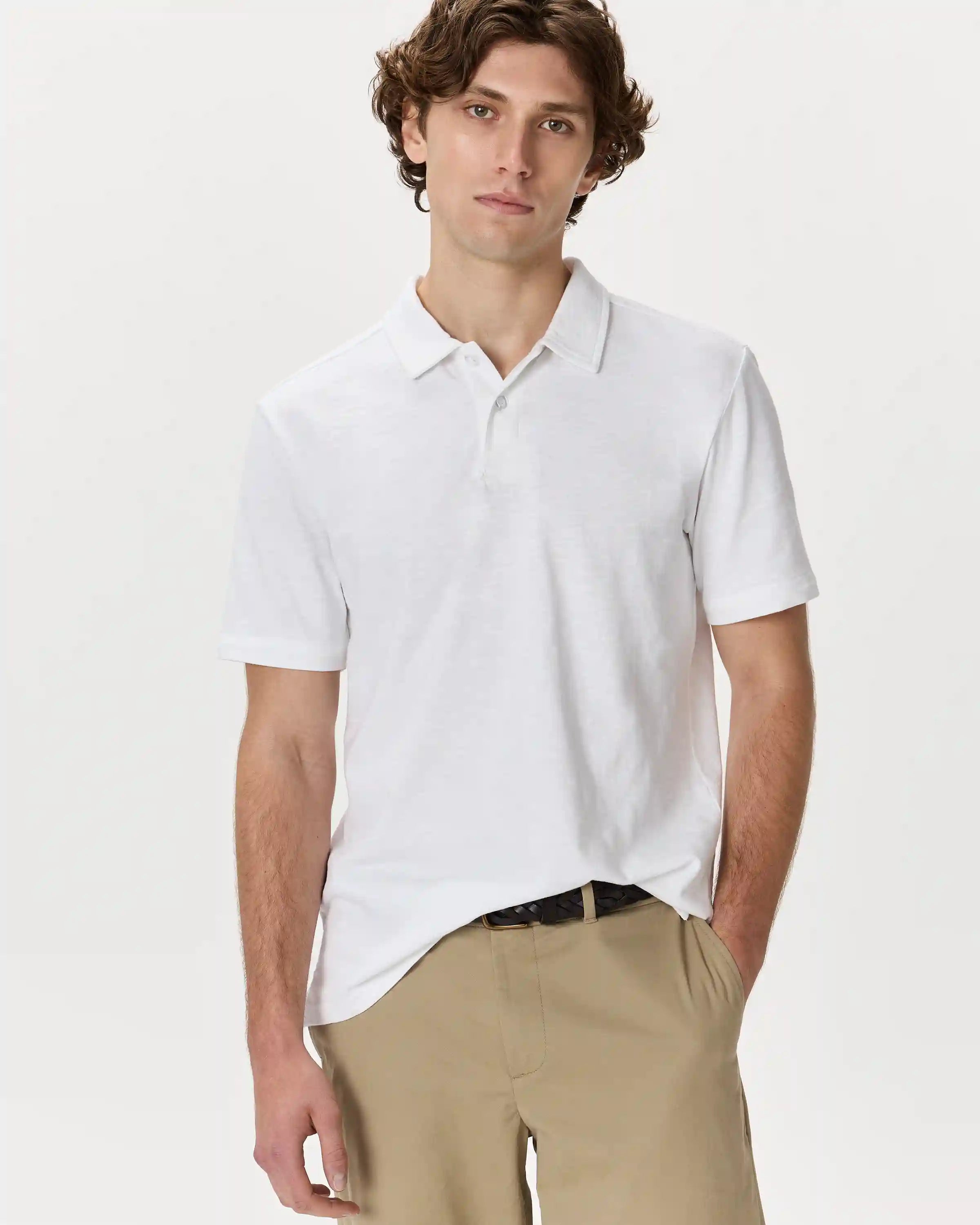 100% Organic Cotton Slub Polo