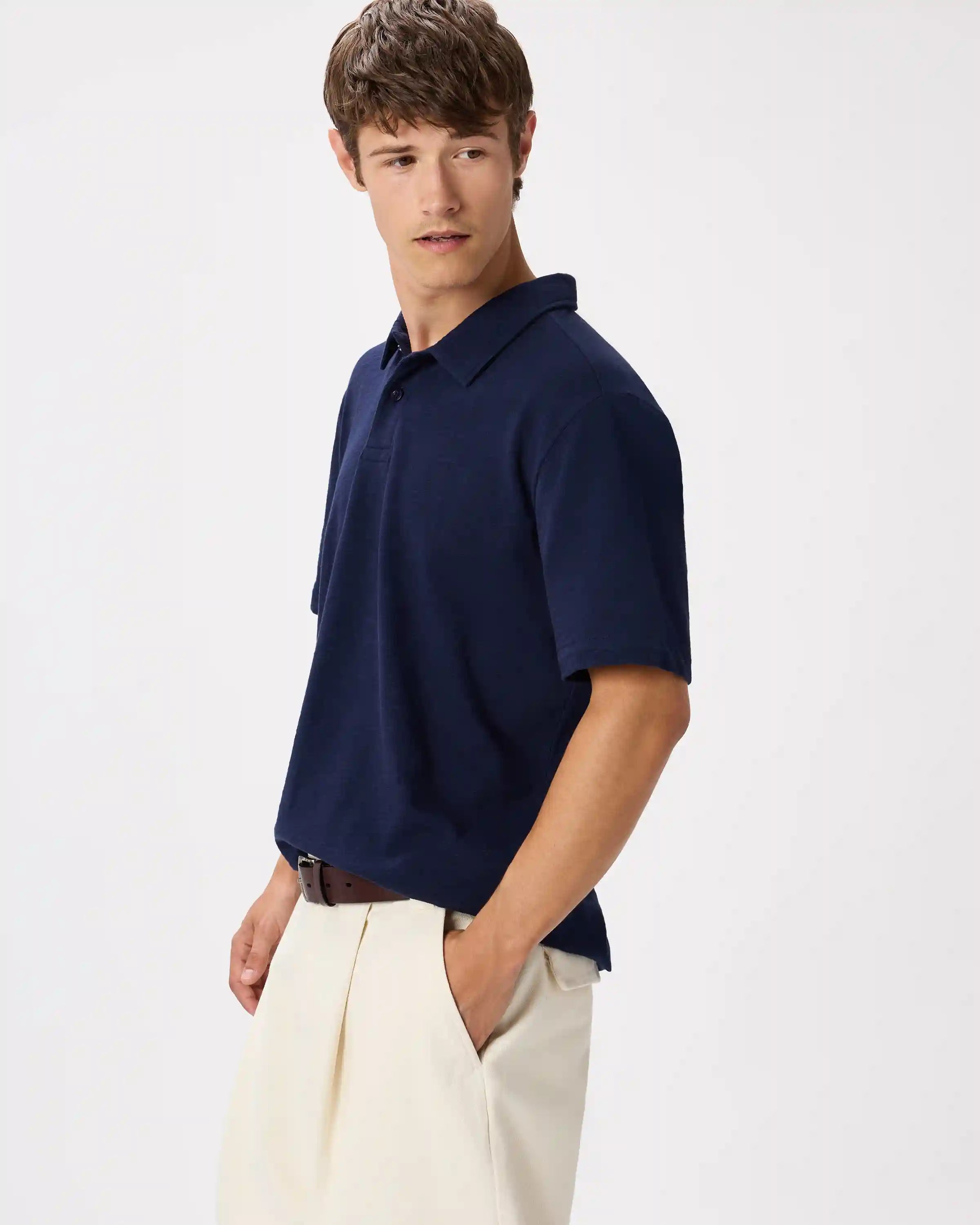 100% Organic Cotton Slub Polo