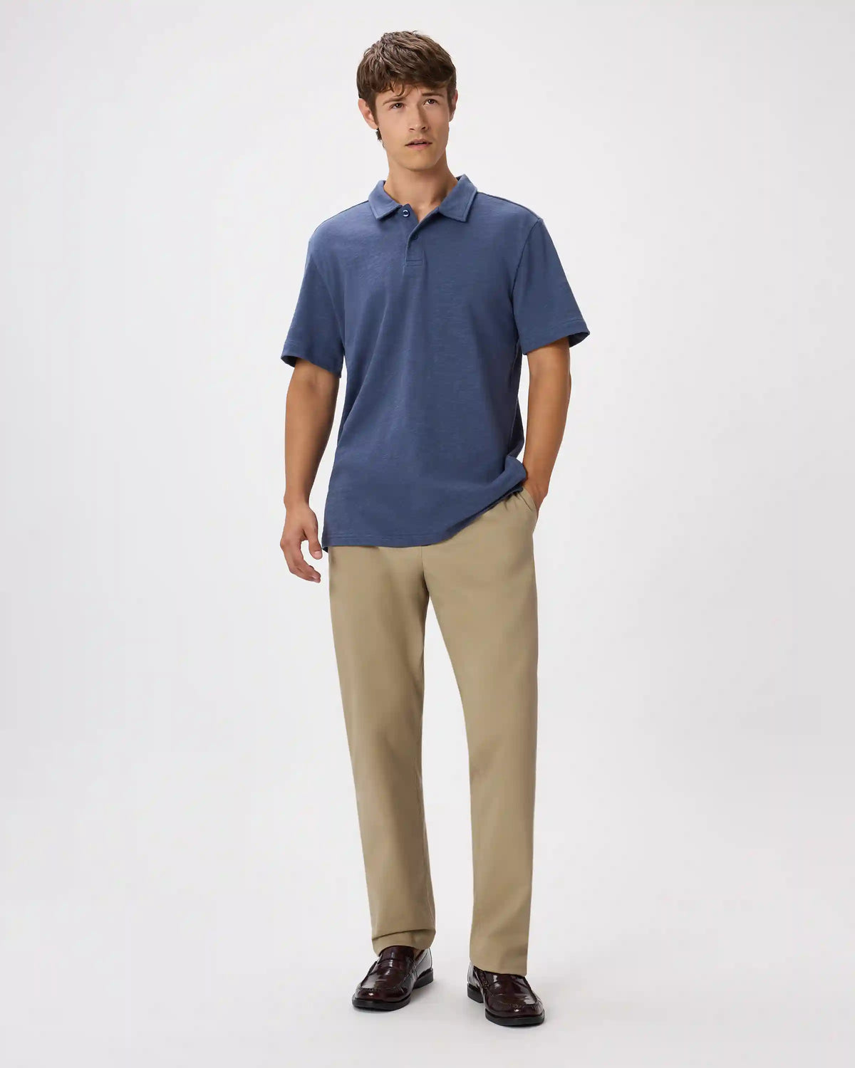 100% Organic Cotton Slub Polo
