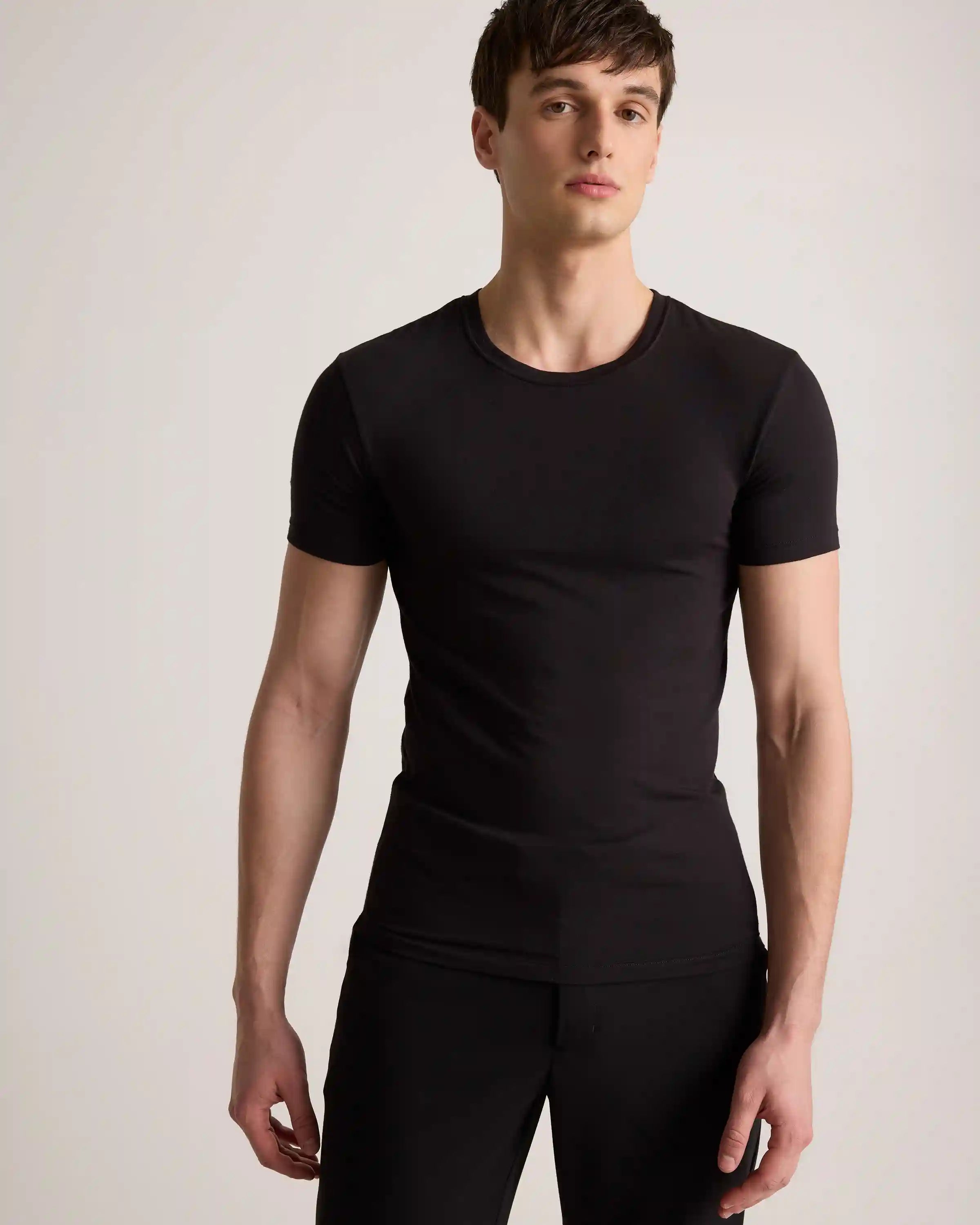 Soft Stretch Crewneck Undershirt (3-Pack)