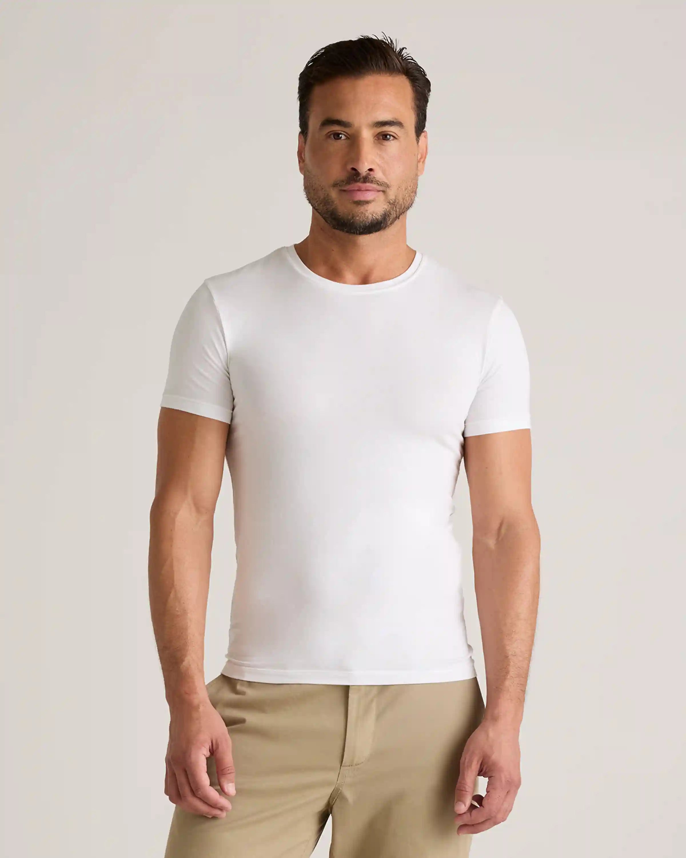 Soft Stretch Crewneck Undershirt (3-Pack)