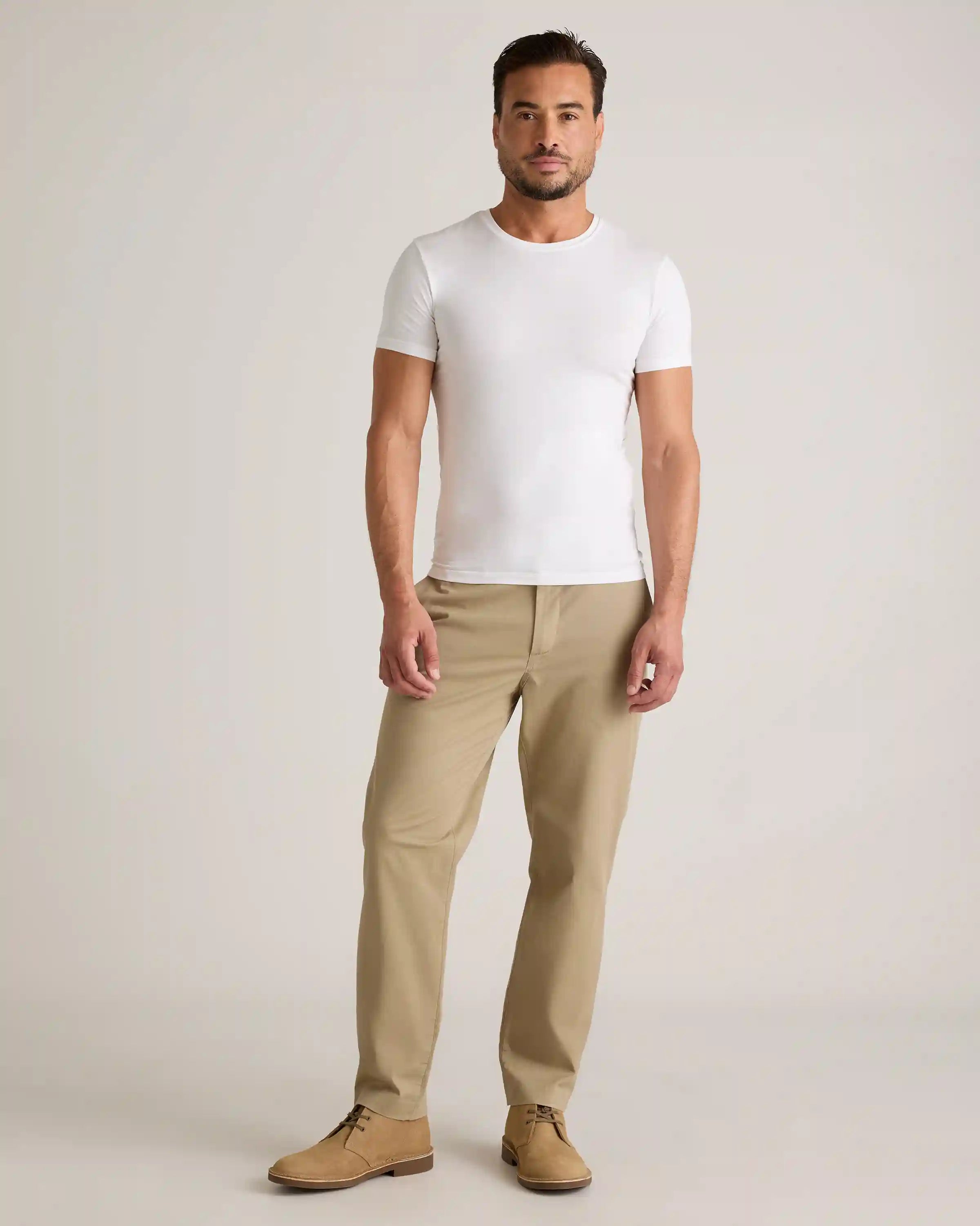Soft Stretch Crewneck Undershirt (3-Pack)