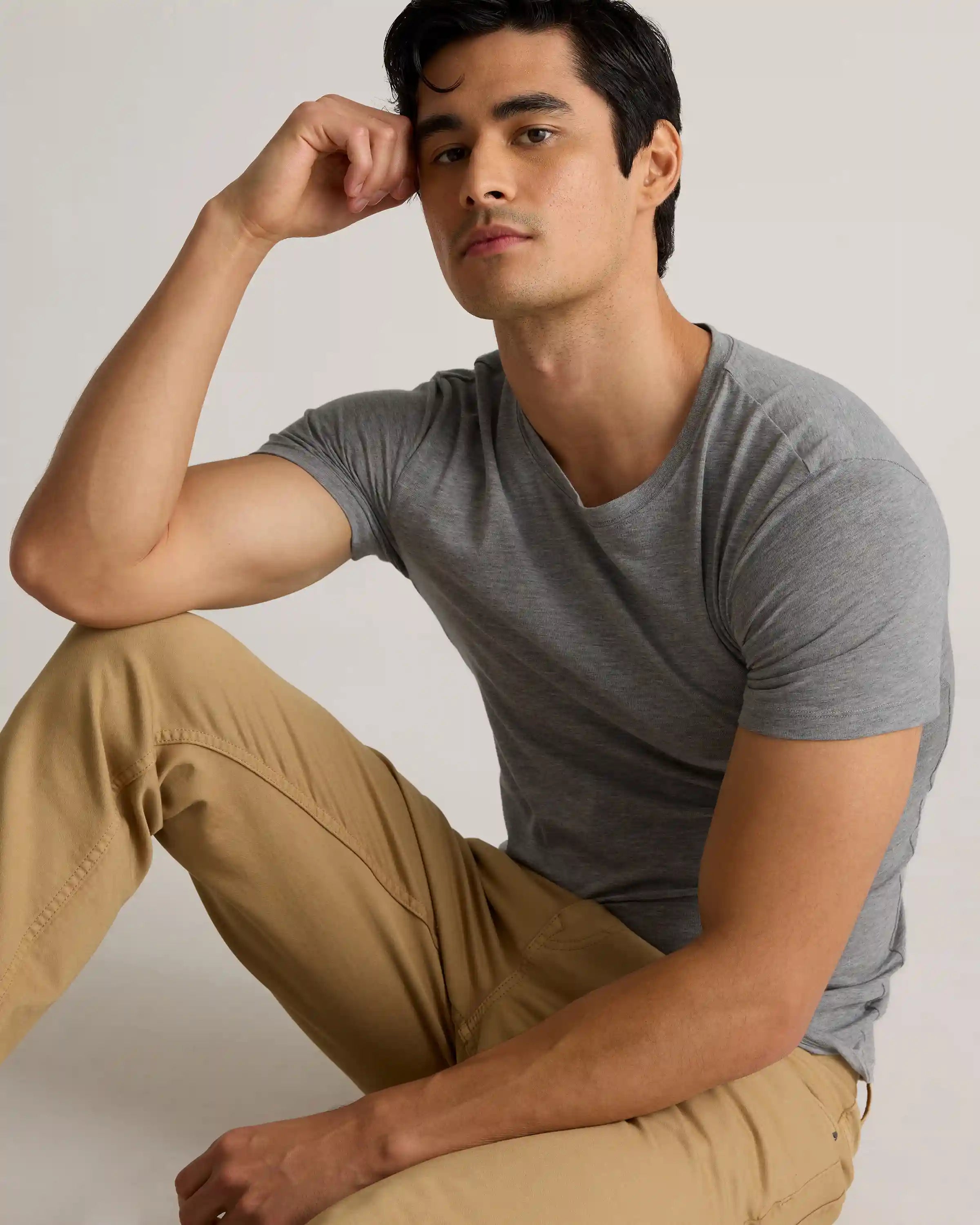 Soft Stretch Crewneck Undershirt (3-Pack)