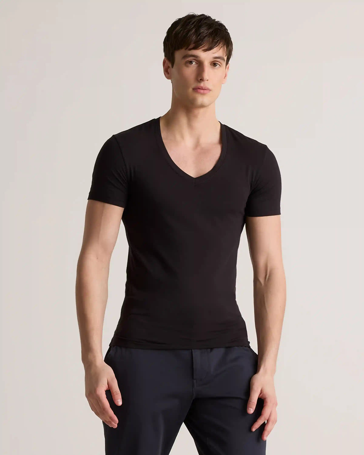 Soft Stretch V-Neck Undershirt (3-Pack)