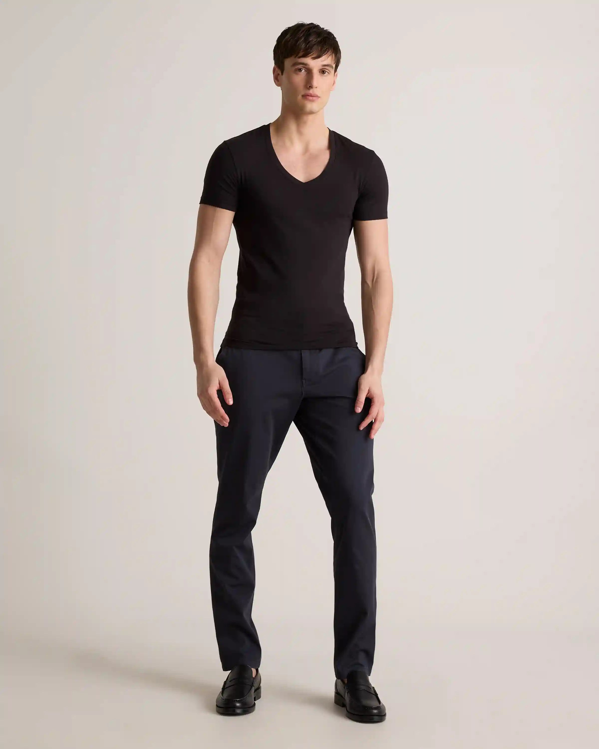 Soft Stretch V-Neck Undershirt (3-Pack)
