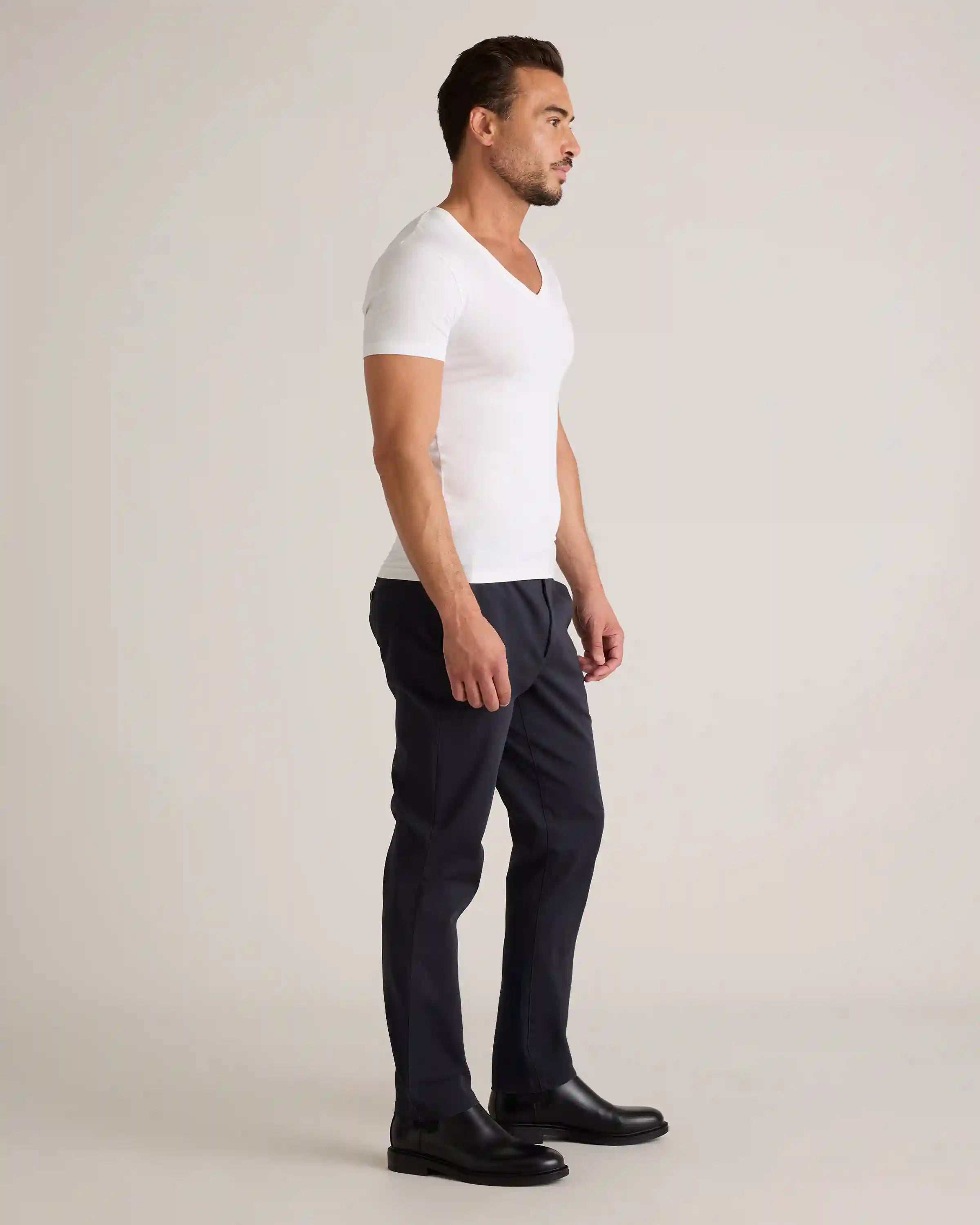Soft Stretch V-Neck Undershirt (3-Pack)