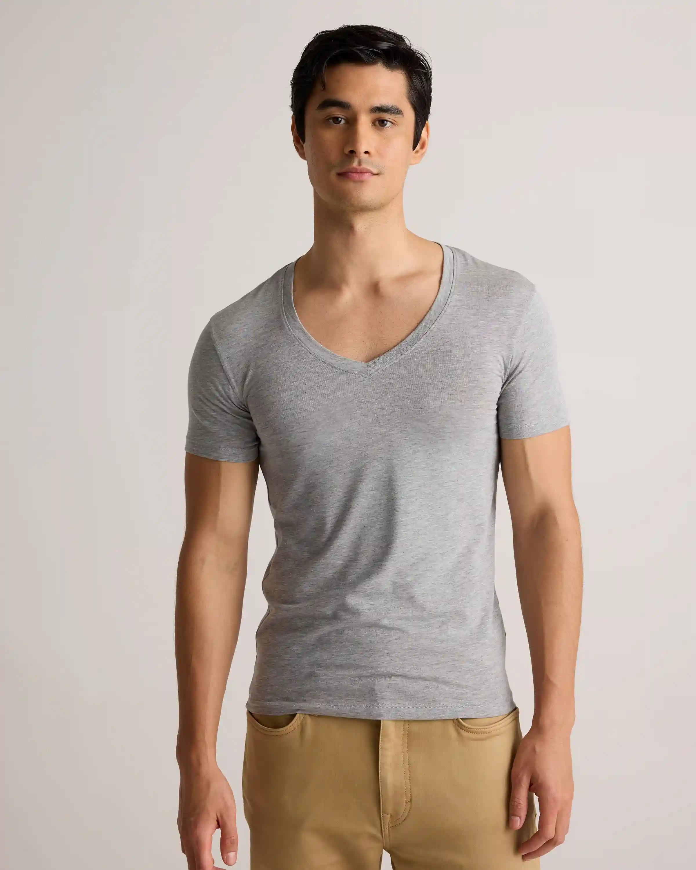 Soft Stretch V-Neck Undershirt (3-Pack)