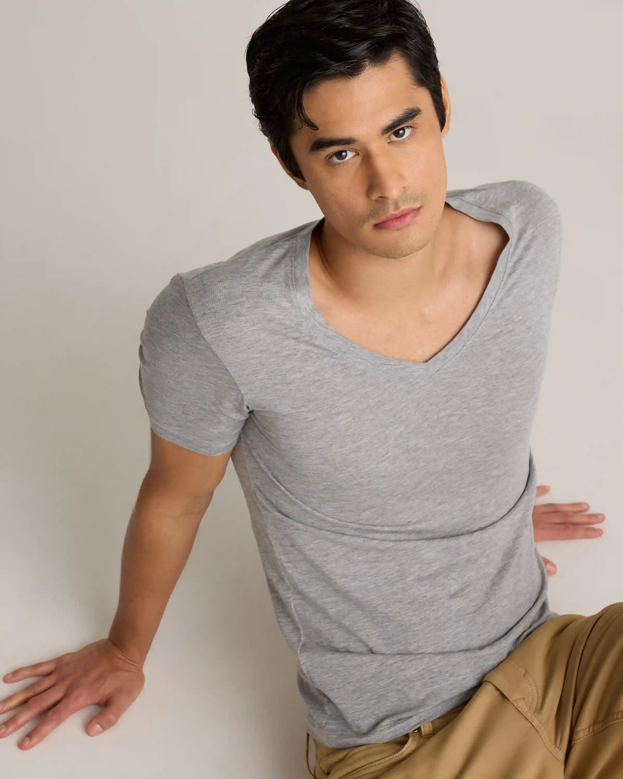 Soft Stretch V-Neck Undershirt (3-Pack)