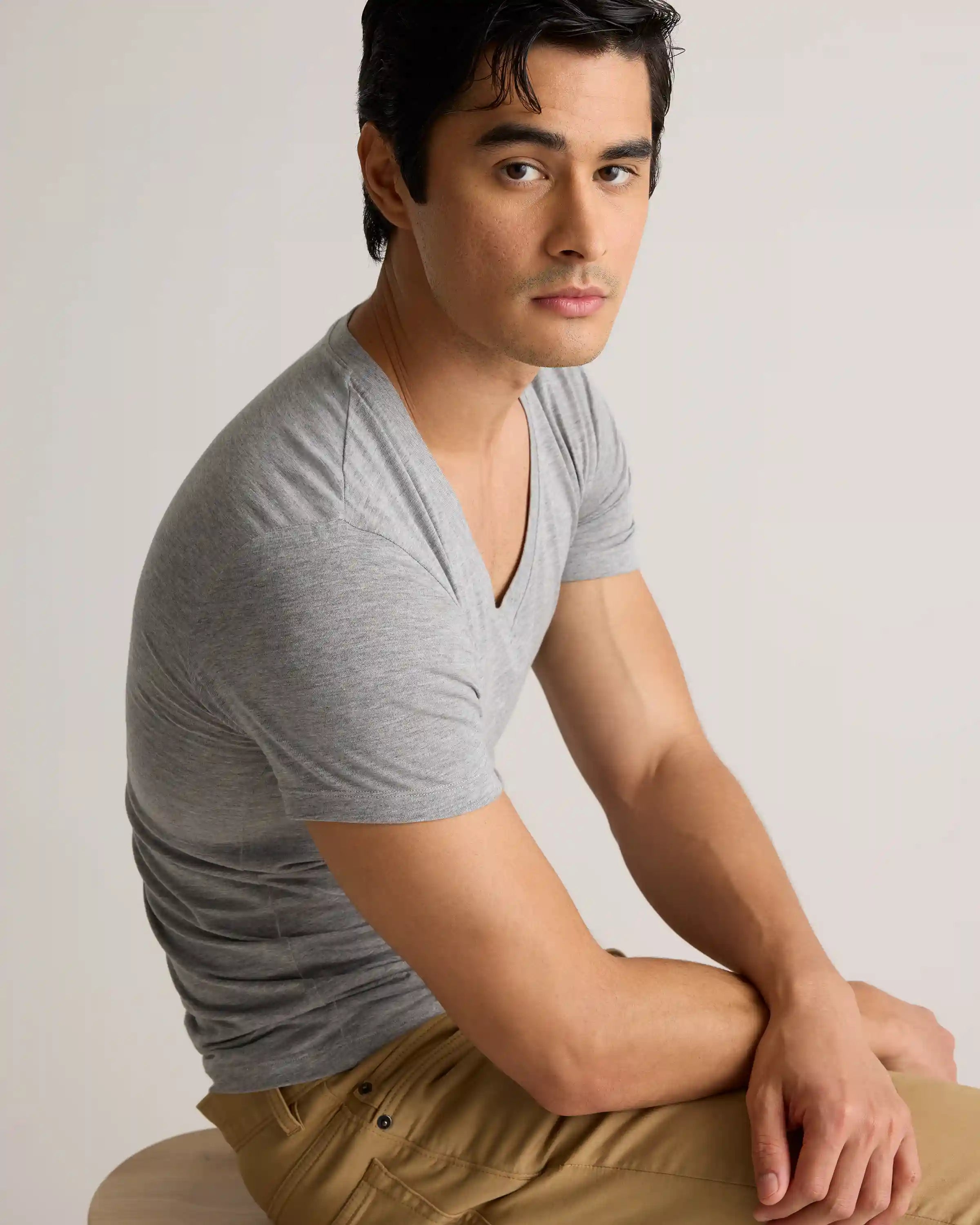 Soft Stretch V-Neck Undershirt (3-Pack)
