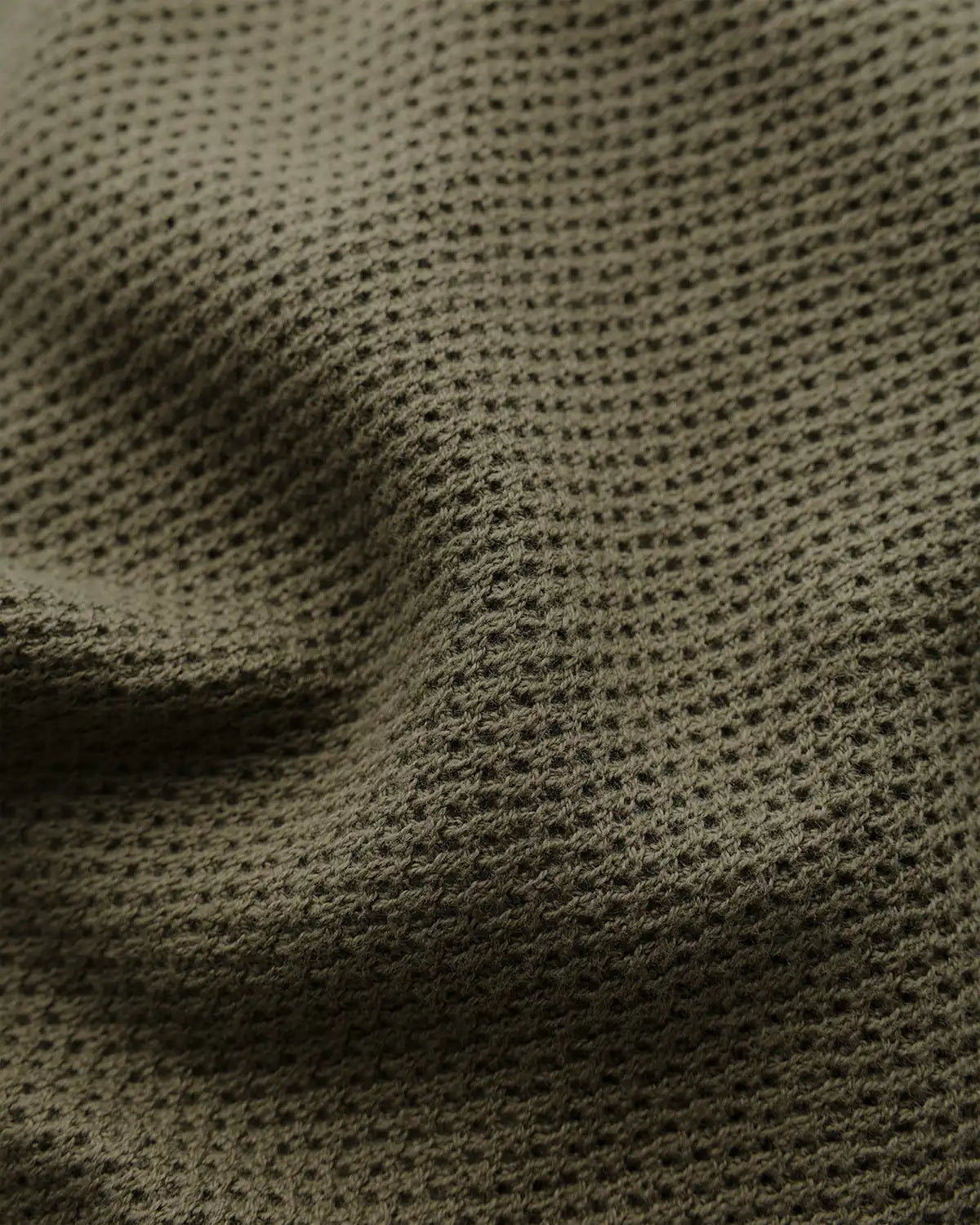 100% Organic Cotton Mesh-Stitch Sweater Polo