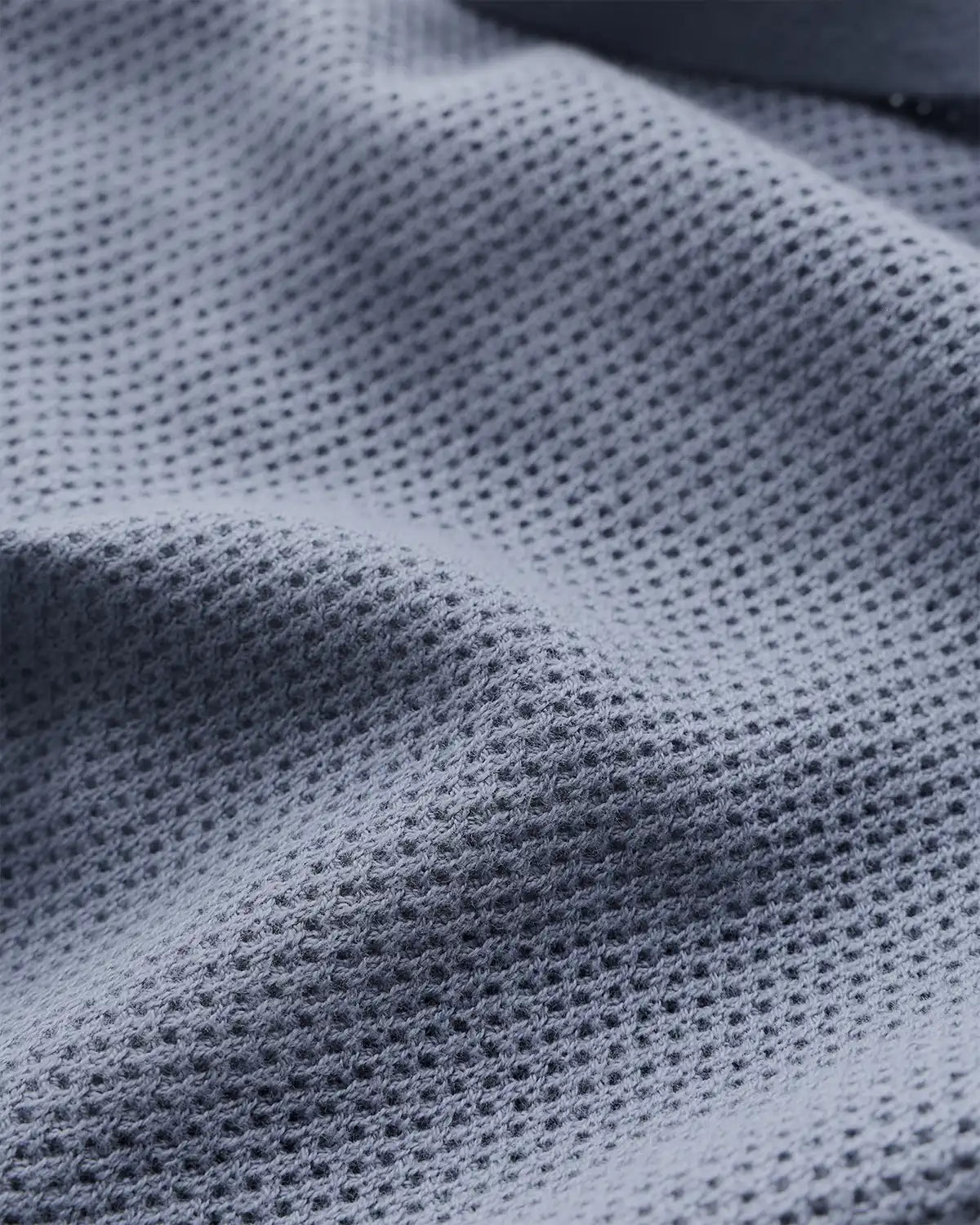 100% Organic Cotton Mesh-Stitch Sweater Polo