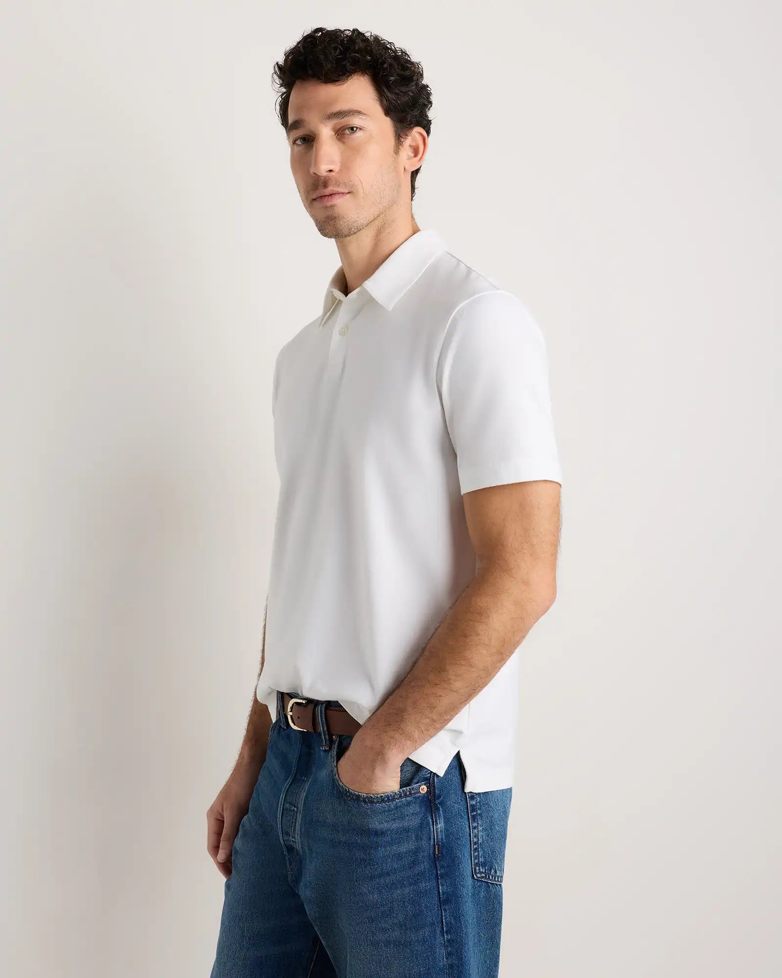100% Organic Sueded Jersey Polo