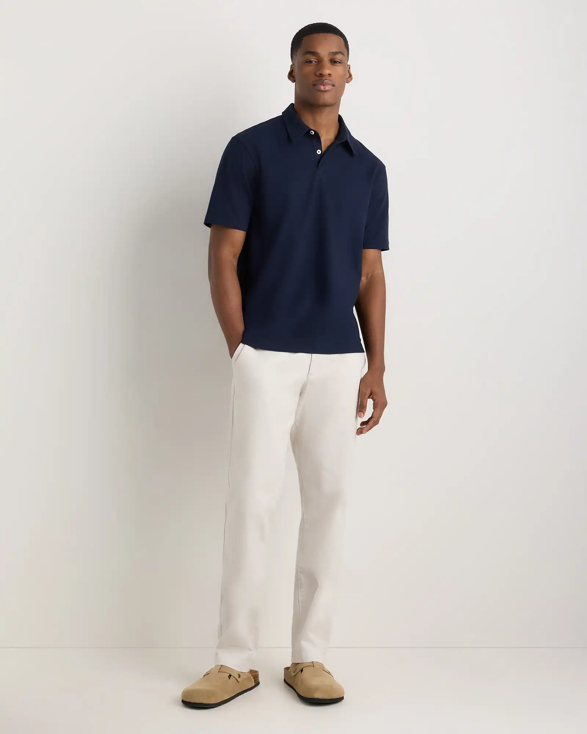 100% Organic Sueded Jersey Polo