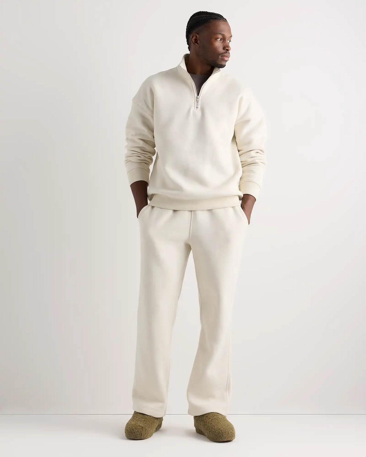 Men's Genuine Shearling Lounge Slipper