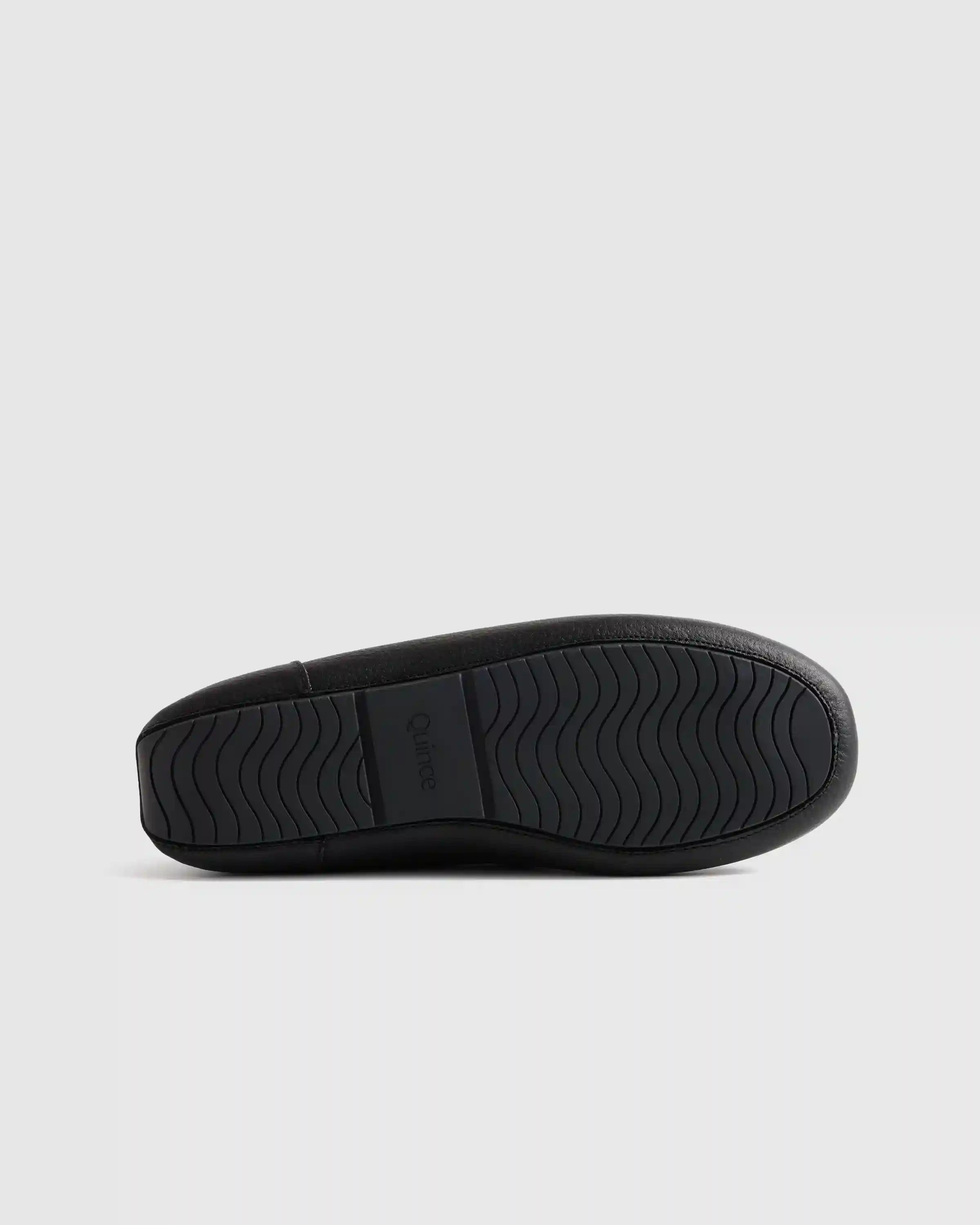 Italian Leather Handstitched Moccasin Slipper