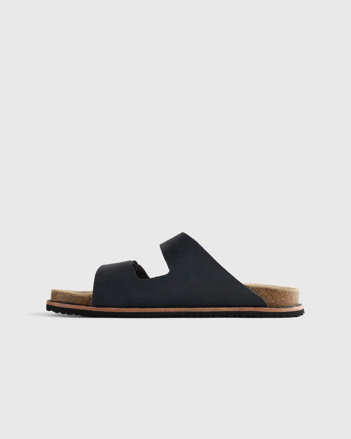 Nubuck Leather Double Buckle Slide