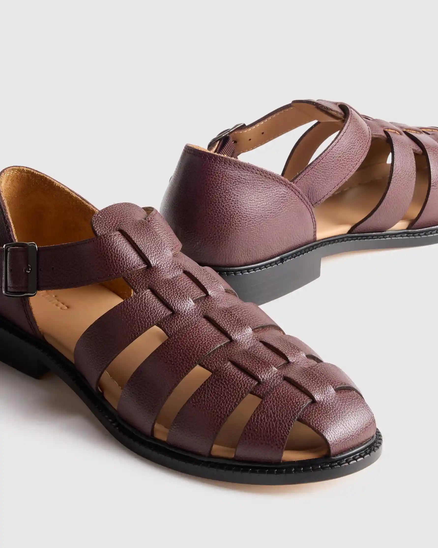 Calfskin Leather Fisherman Sandal