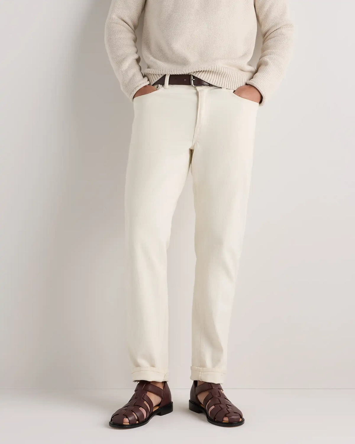 Calfskin Leather Fisherman Sandal