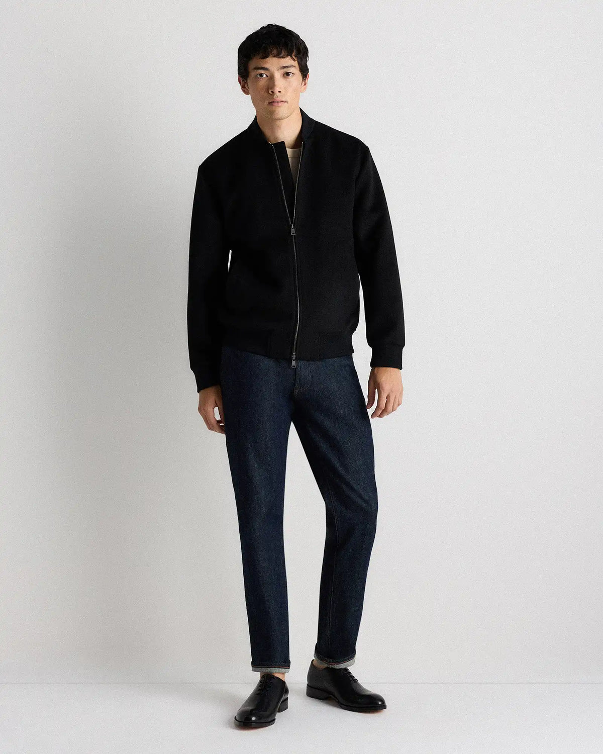 Calfskin Leather Plain Toe Oxford
