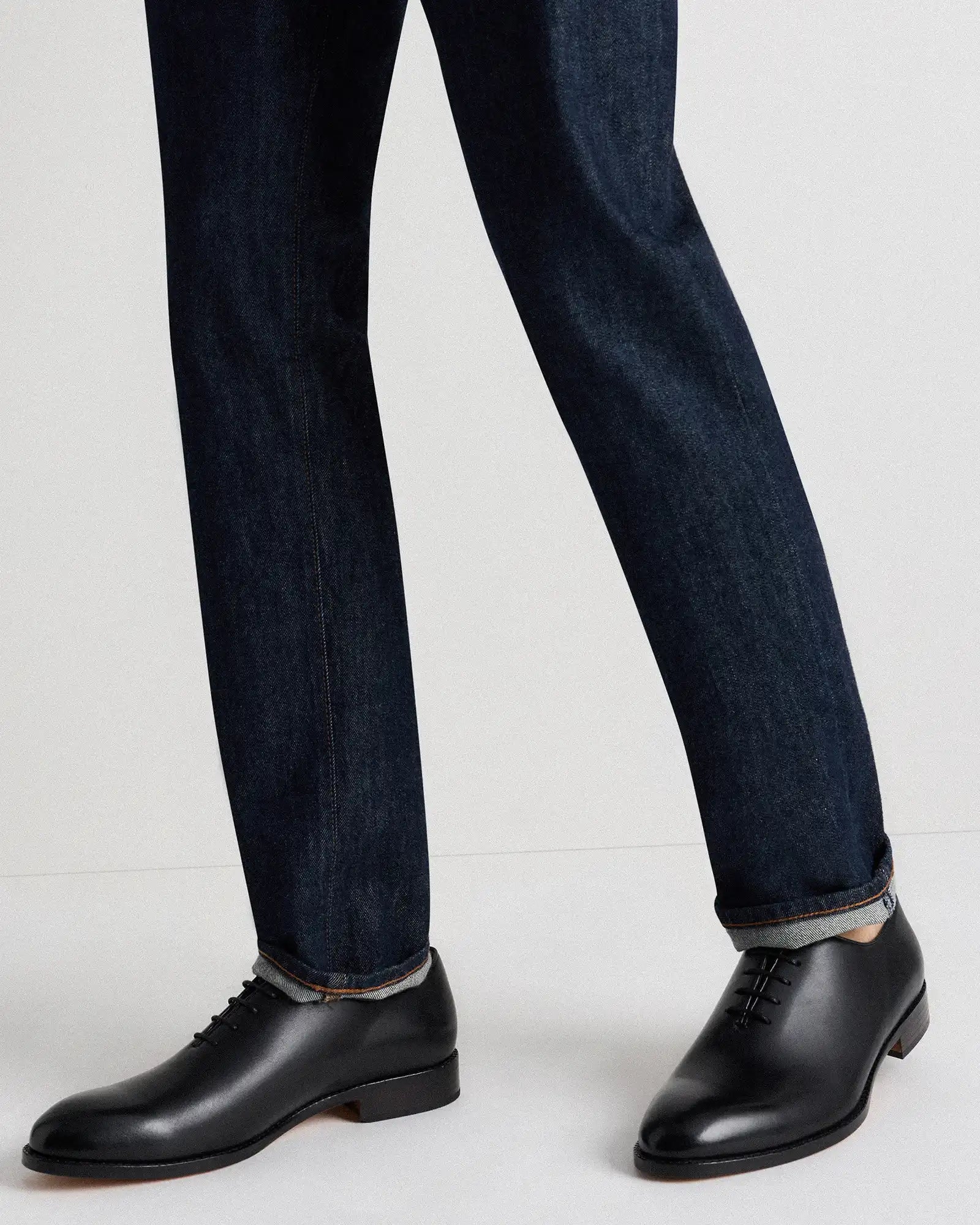 Calfskin Leather Plain Toe Oxford