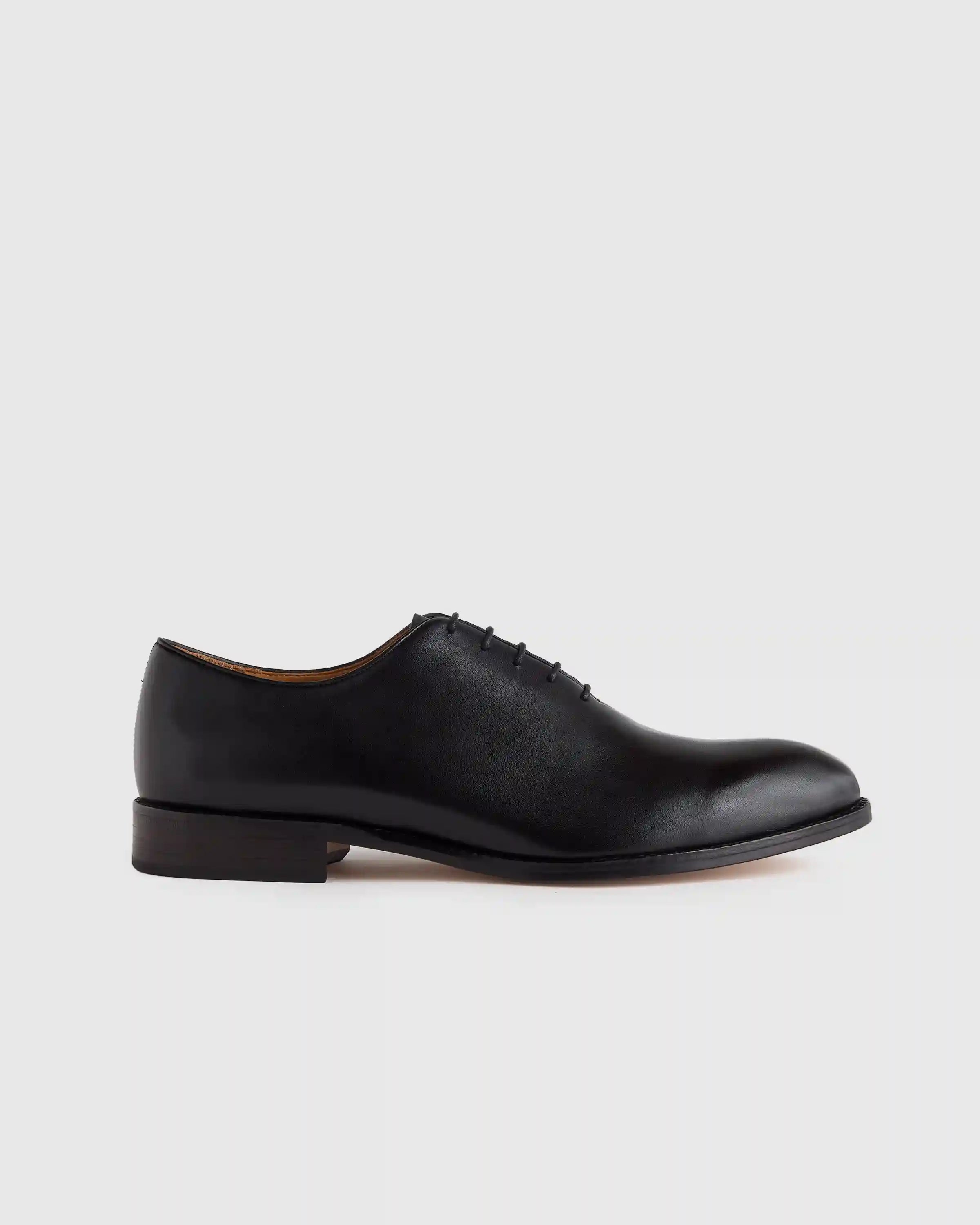 Calfskin Leather Plain Toe Oxford