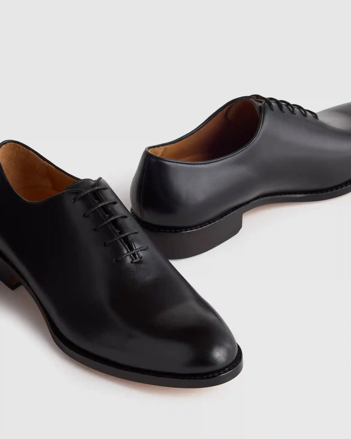 Calfskin Leather Plain Toe Oxford