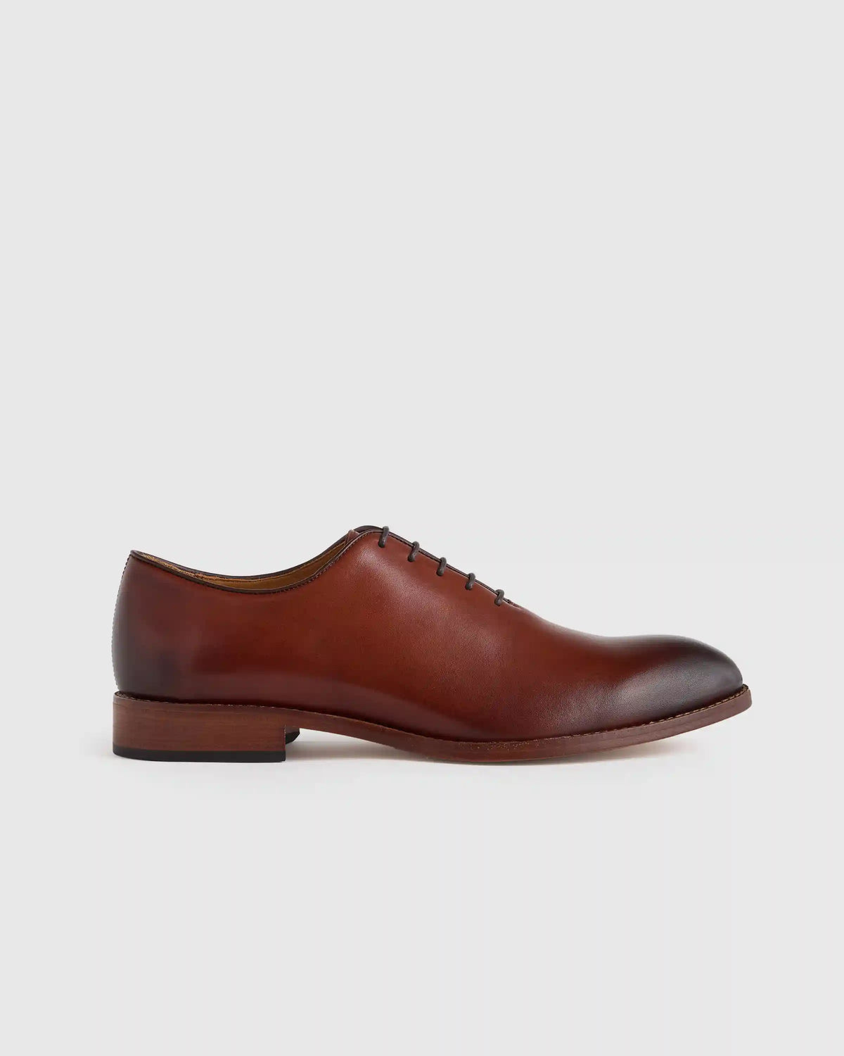 Calfskin Leather Plain Toe Oxford