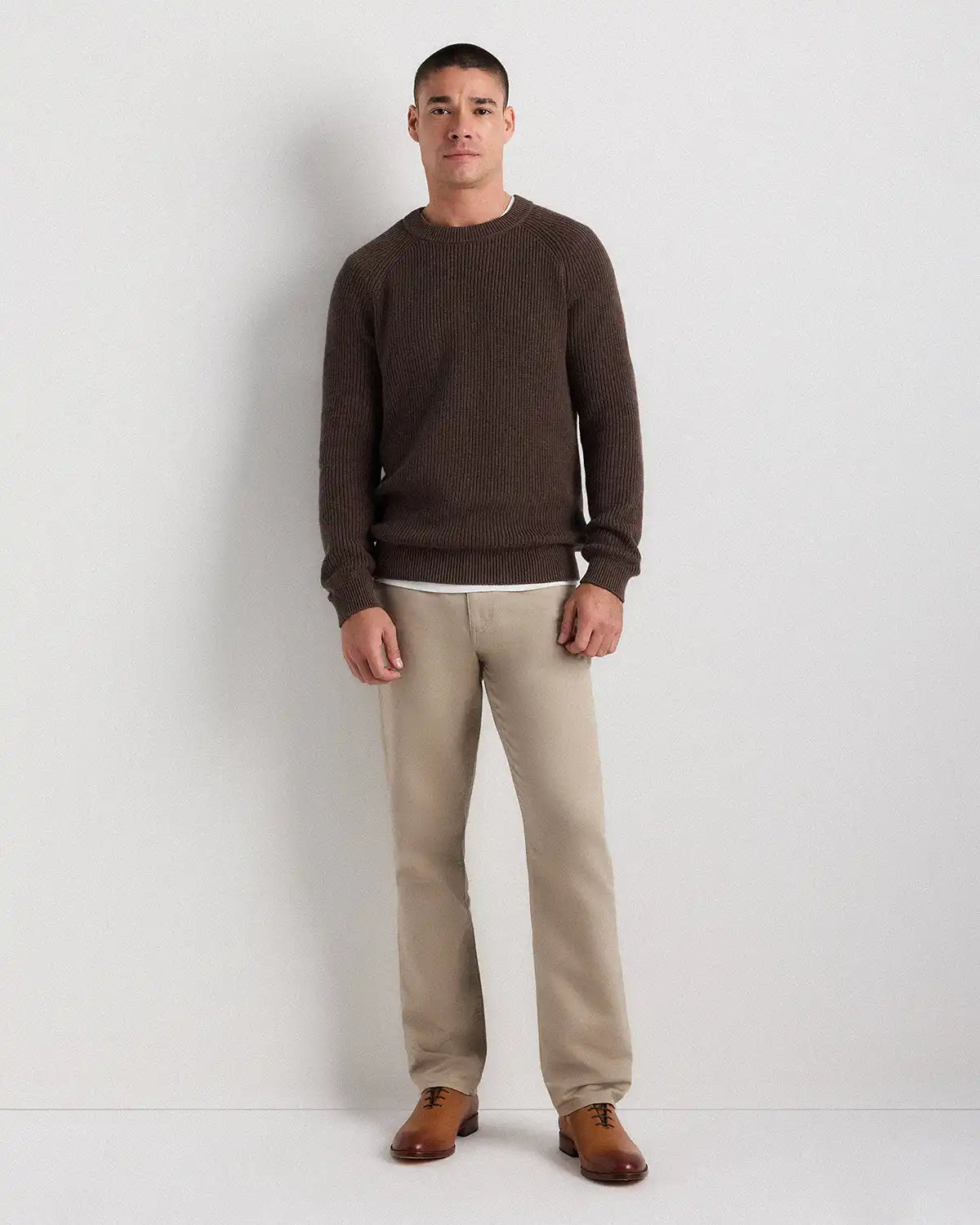Calfskin Leather Plain Toe Oxford