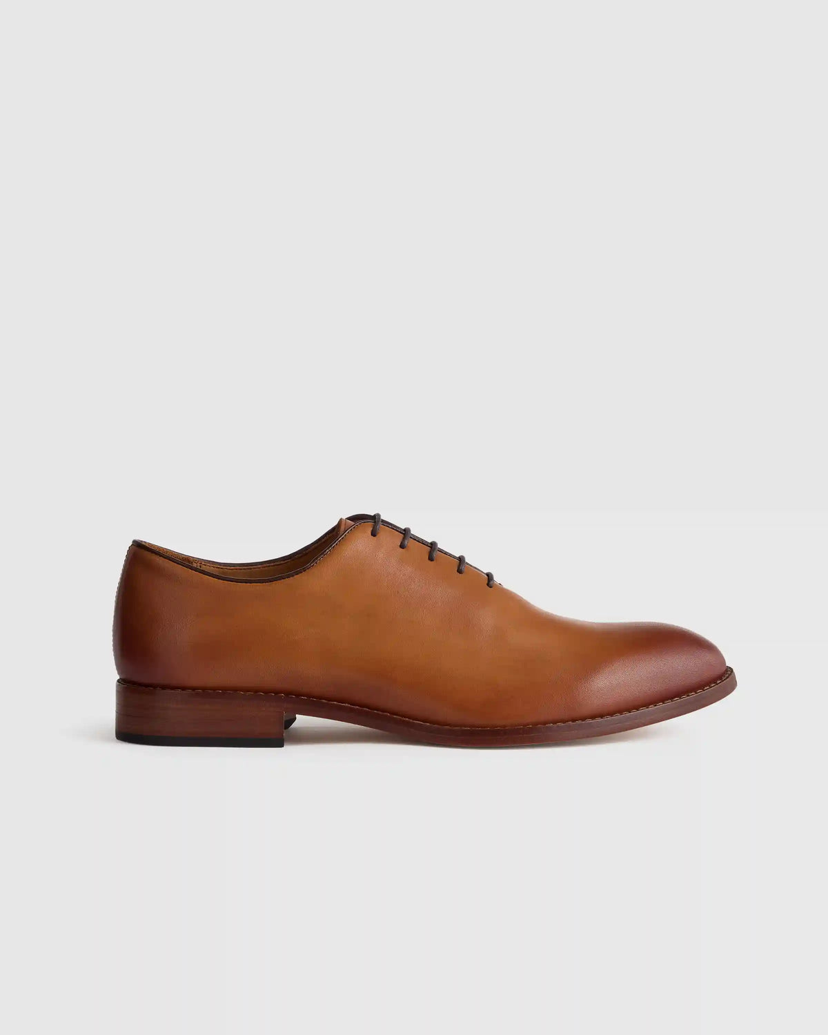 Calfskin Leather Plain Toe Oxford
