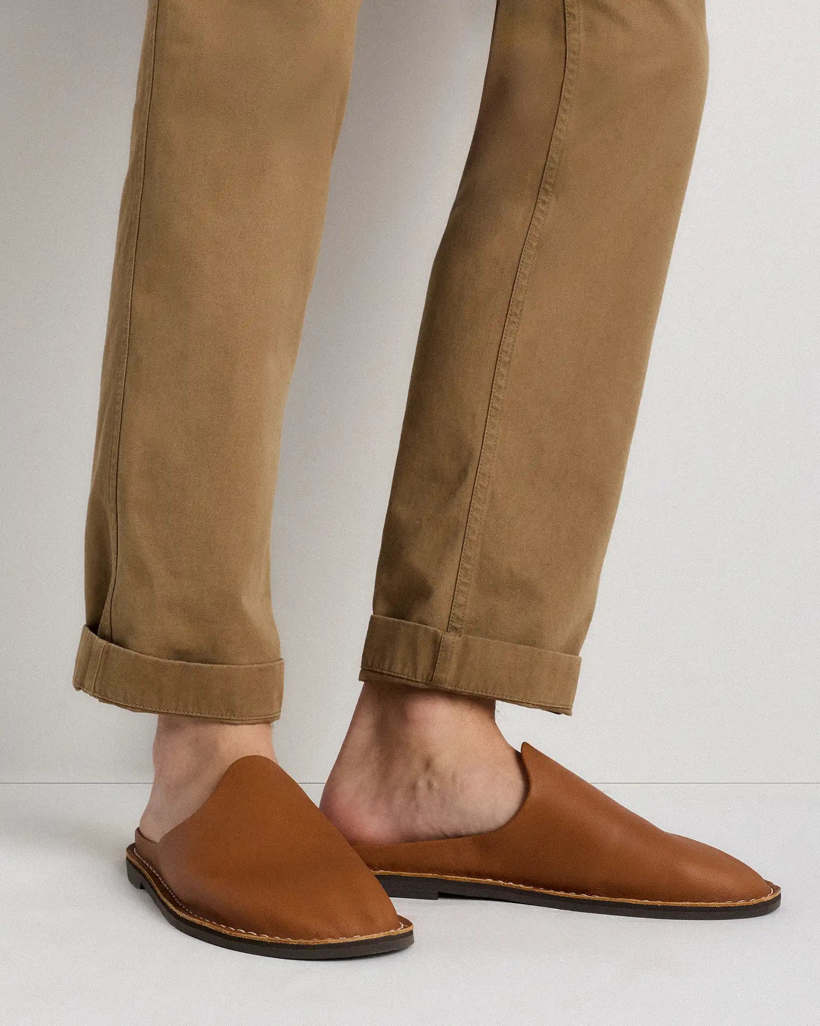 Italian Leather Mule Slip-On