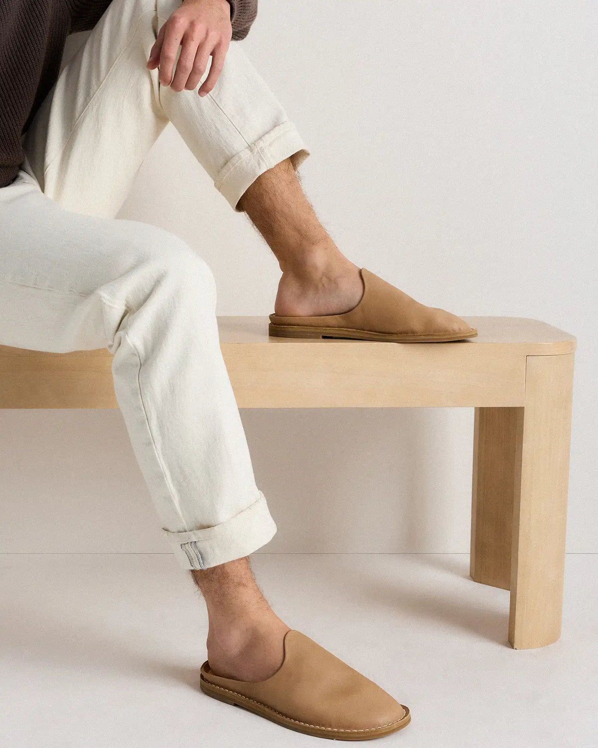 Italian Leather Mule Slip-On