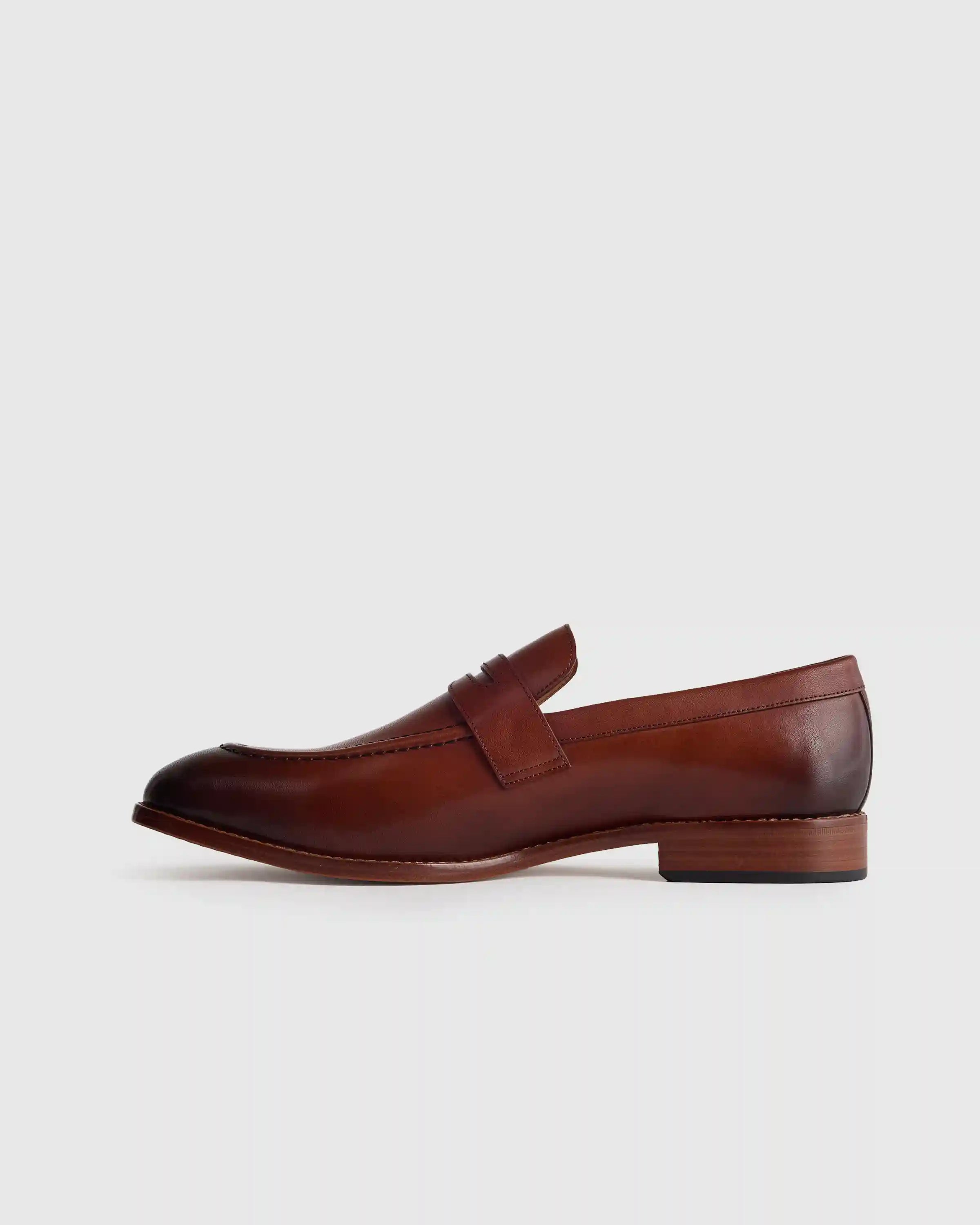 Calfskin Leather Penny Loafer