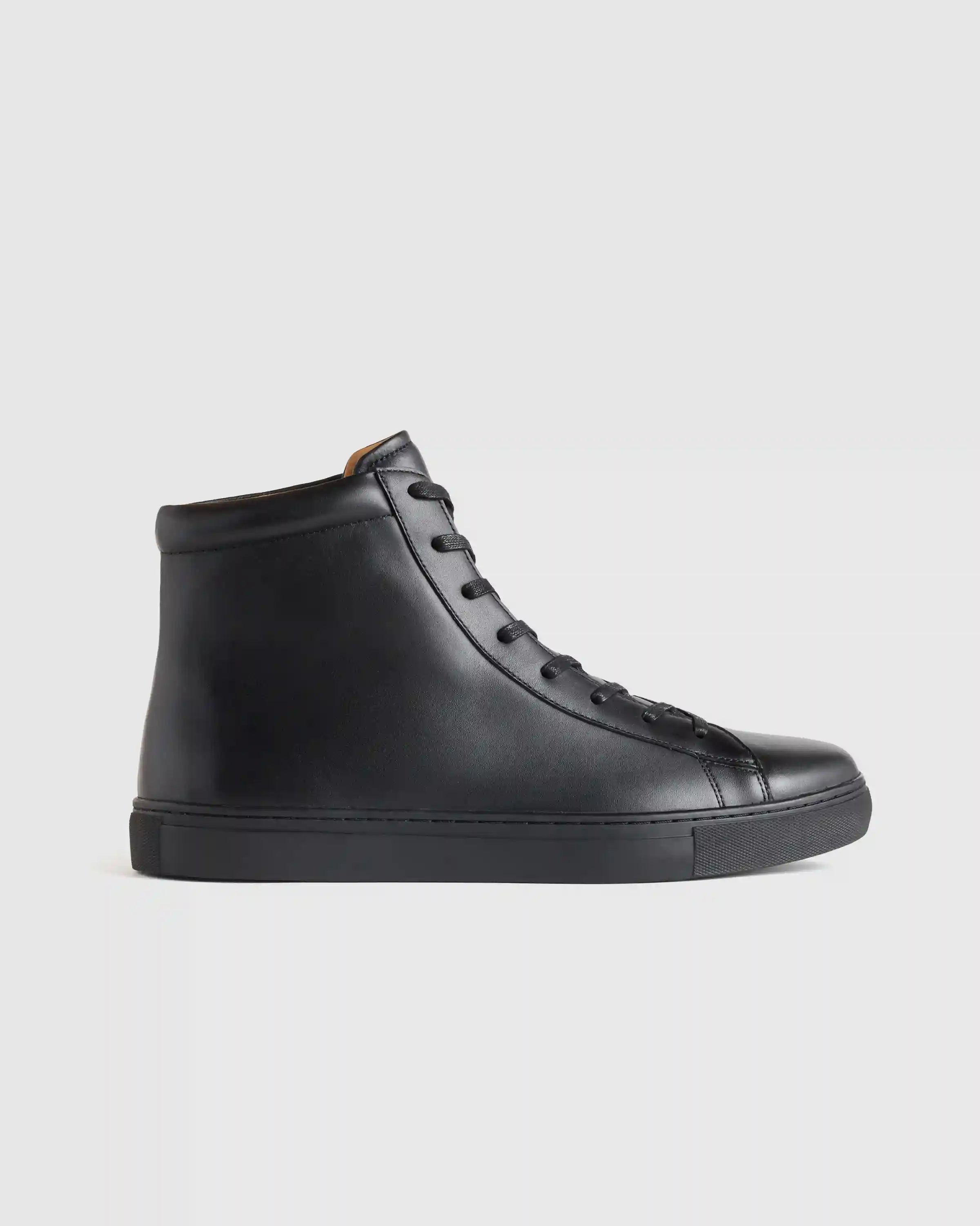 Italian Leather High Top Everyday Sneaker