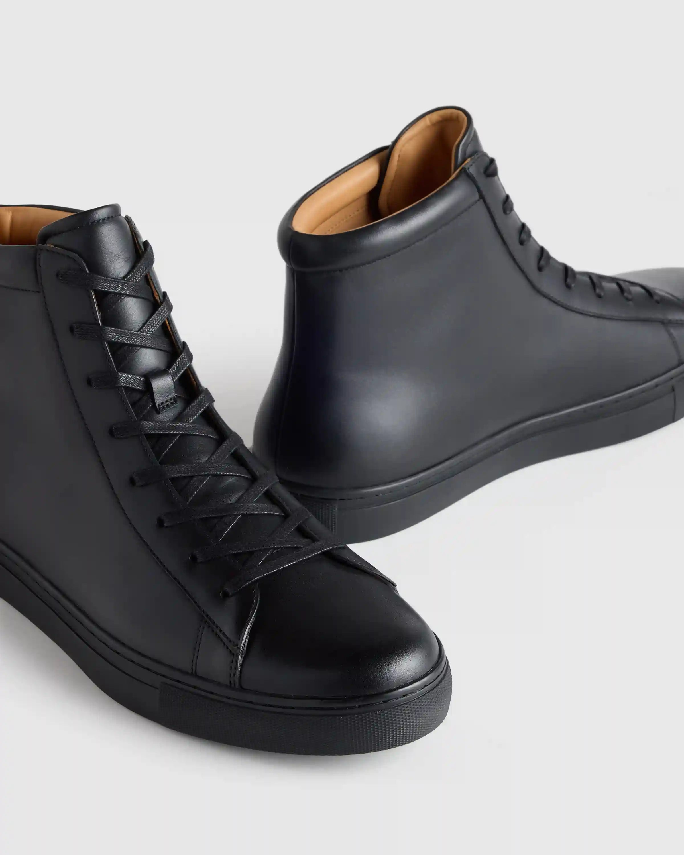 Italian Leather High Top Everyday Sneaker