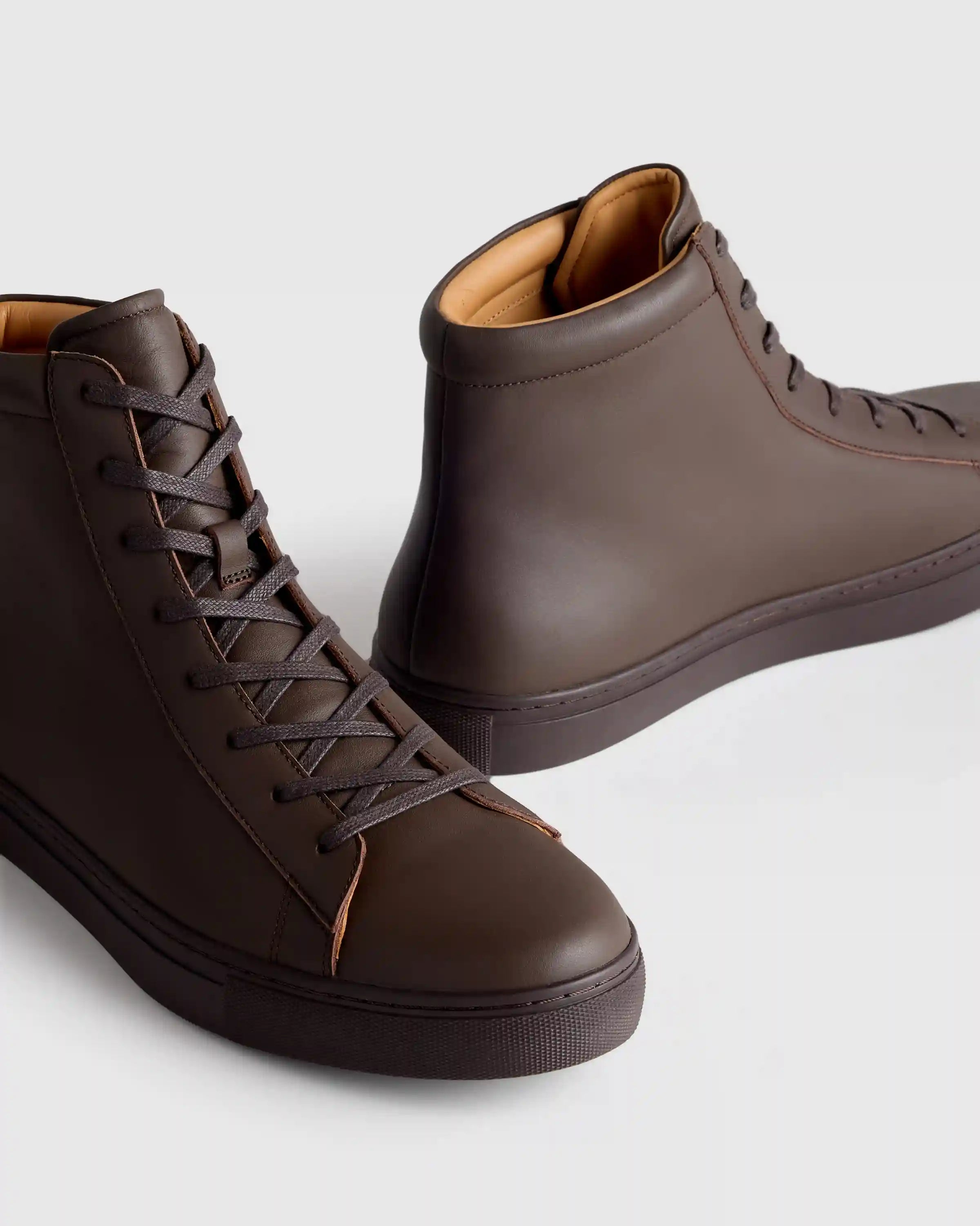 Italian Leather High Top Everyday Sneaker