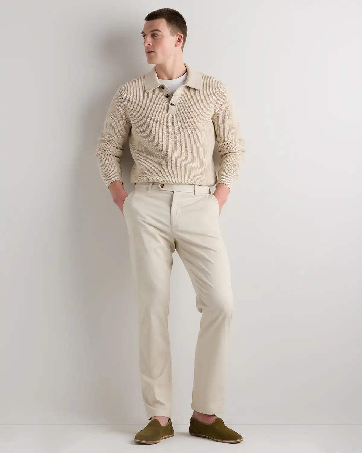 Organic Non-Iron Chino Pants - Straight