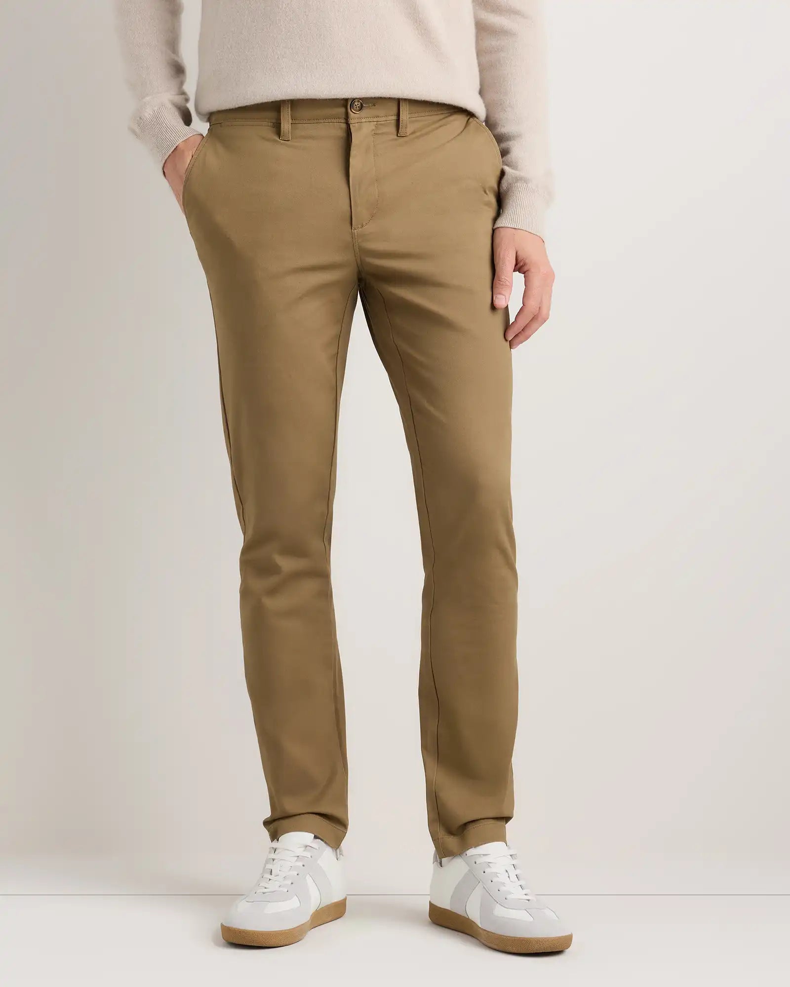 Organic Cotton Stretch Chino Pants - Slim