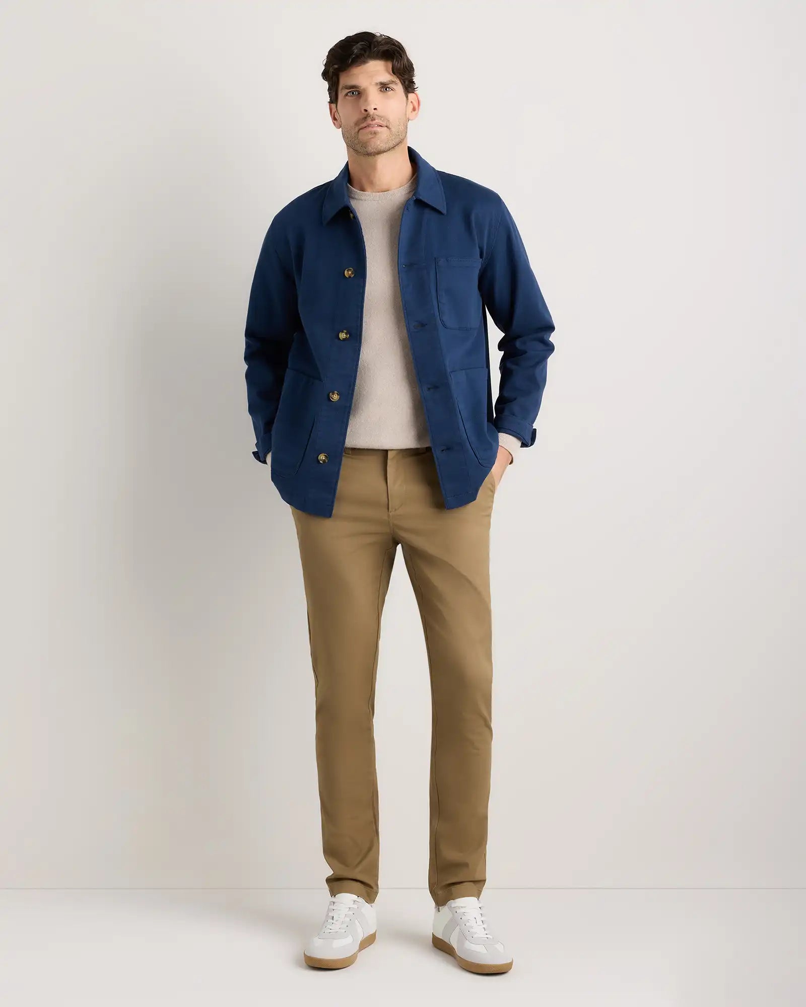 Organic Cotton Stretch Chino Pants - Slim