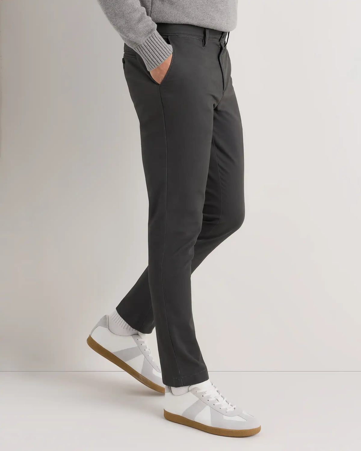 Organic Cotton Stretch Chino Pants - Slim