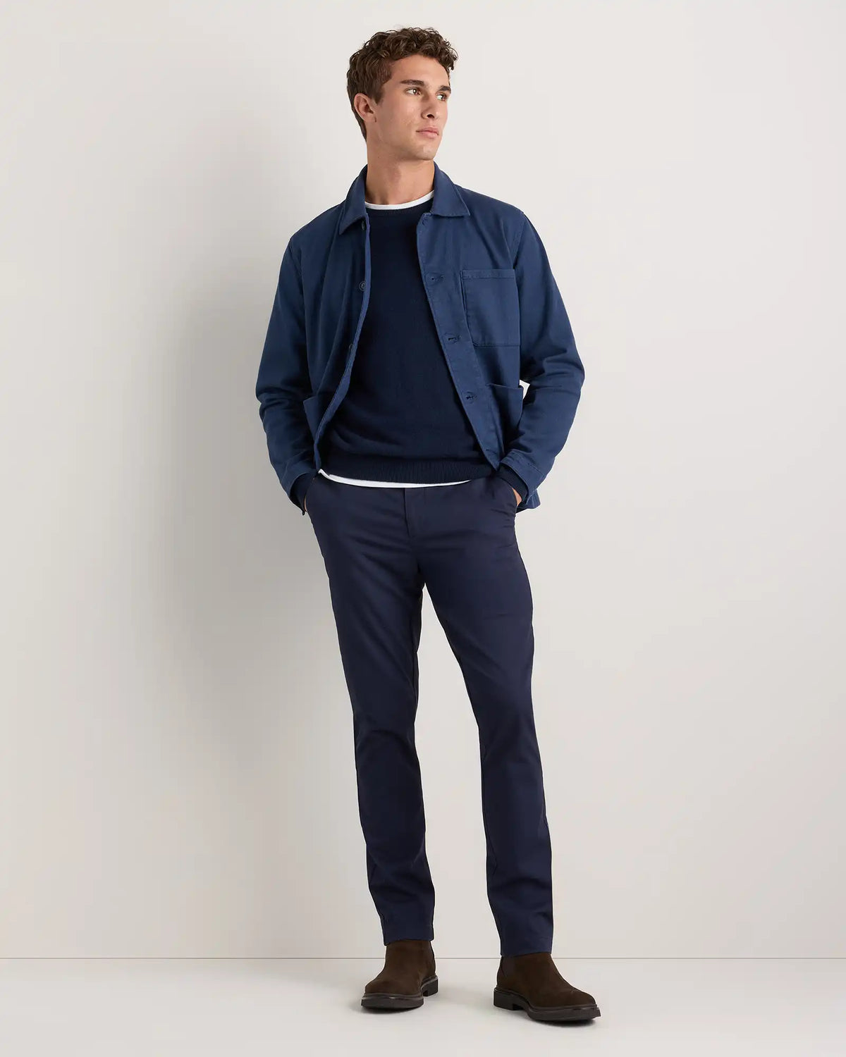 Organic Cotton Stretch Chino Pants - Slim