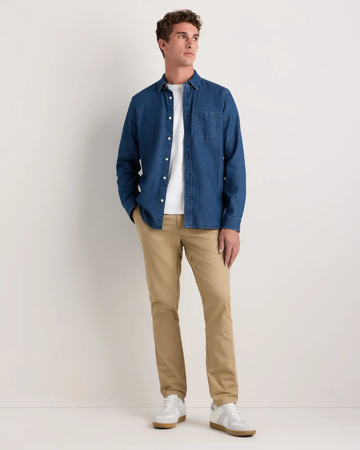 Organic Cotton Stretch Chino Pants - Slim