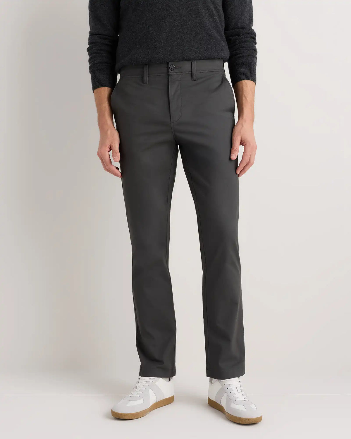 Organic Cotton Stretch Chino Pants - Straight