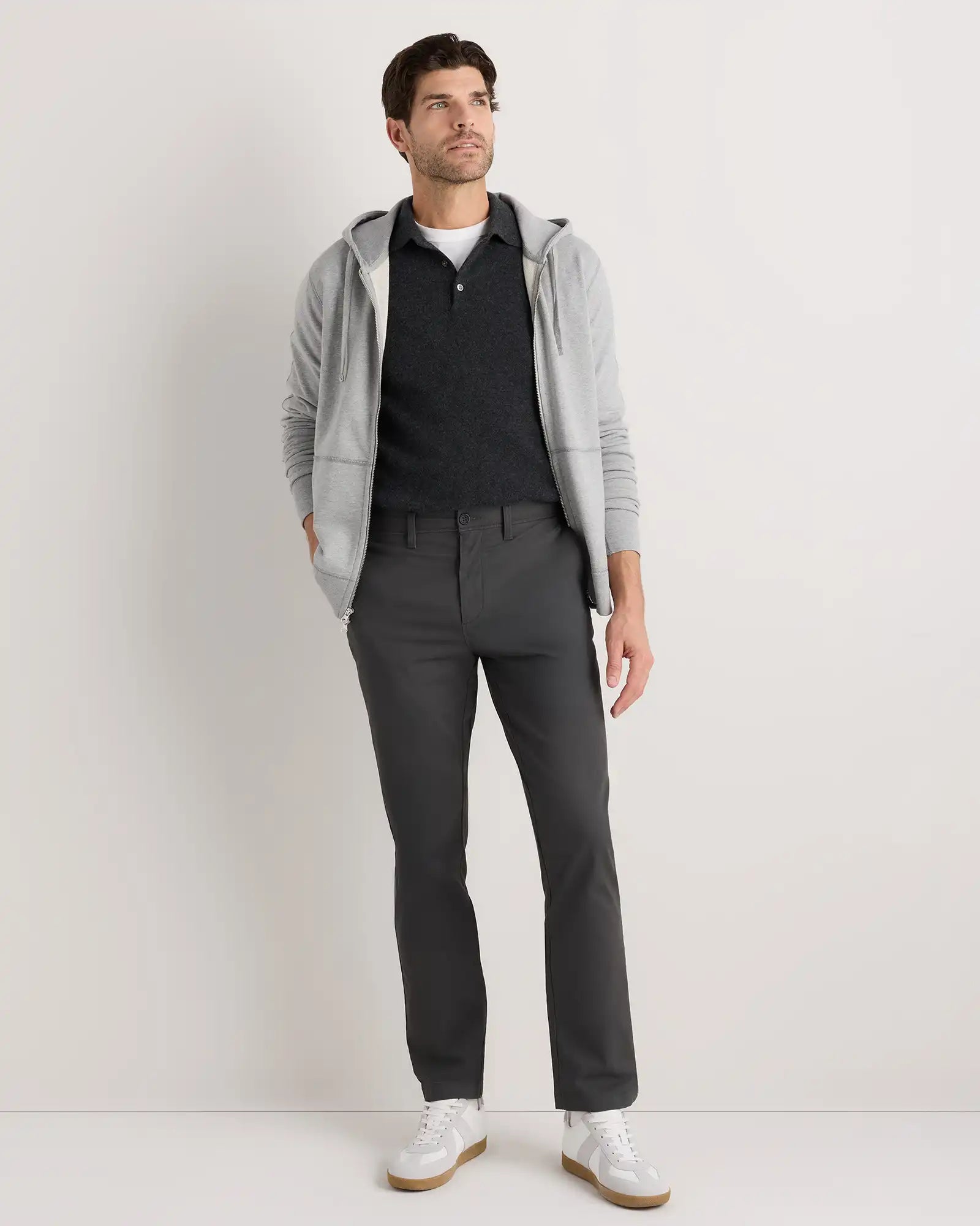 Organic Cotton Stretch Chino Pants - Straight