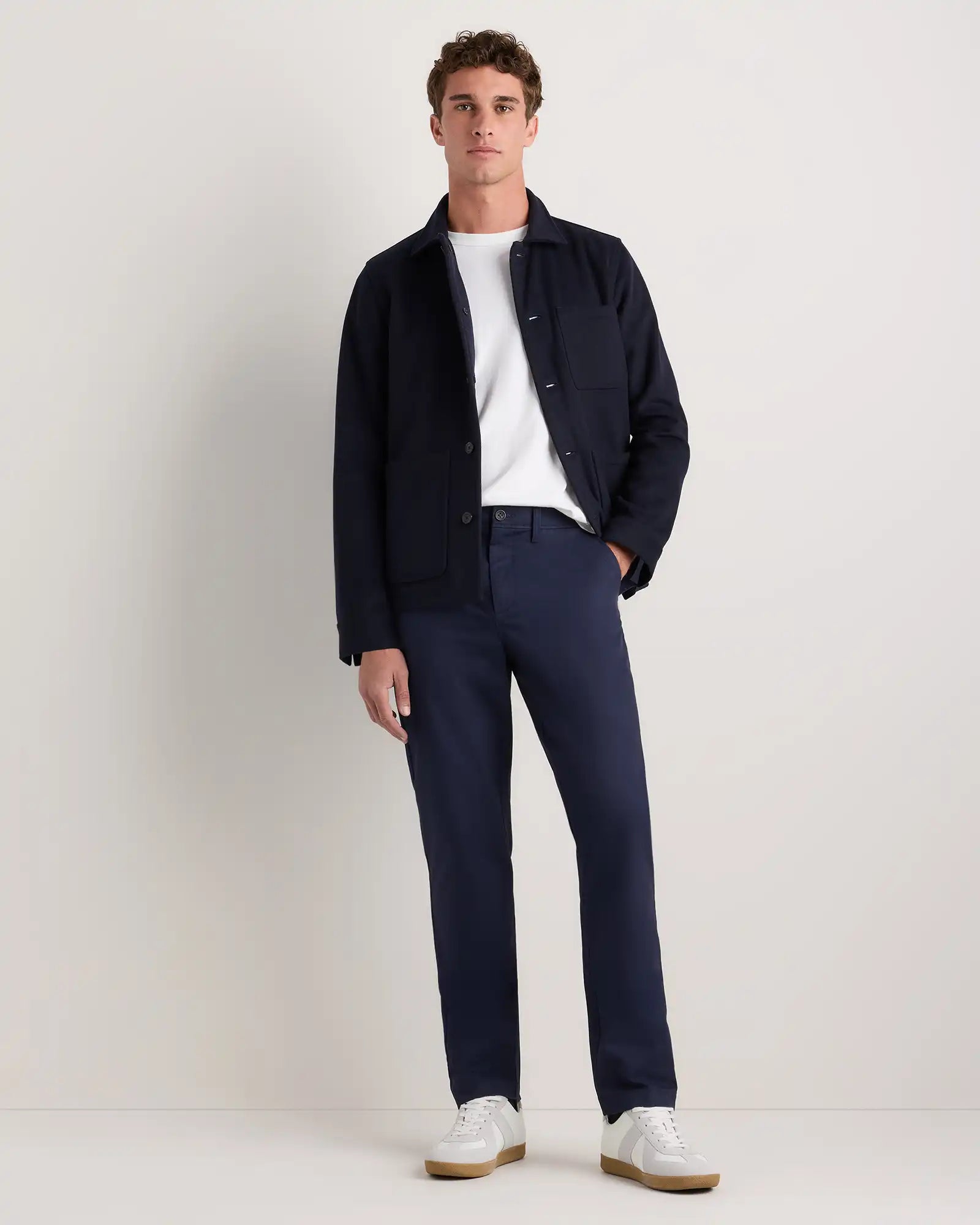 Organic Cotton Stretch Chino Pants - Straight